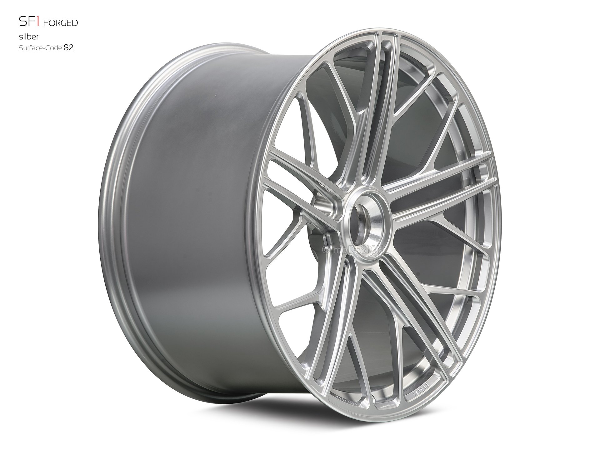 mbDESIGN SF1 Forged forged wheel 12x22 stark konkaves Design (DC) in silver – view 2