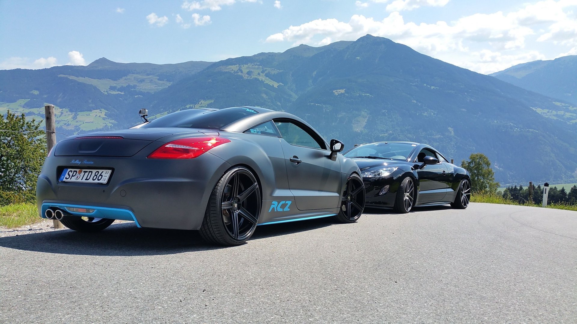 PEUGEOT RCZ 4J KV1 schwarz seidenmatt