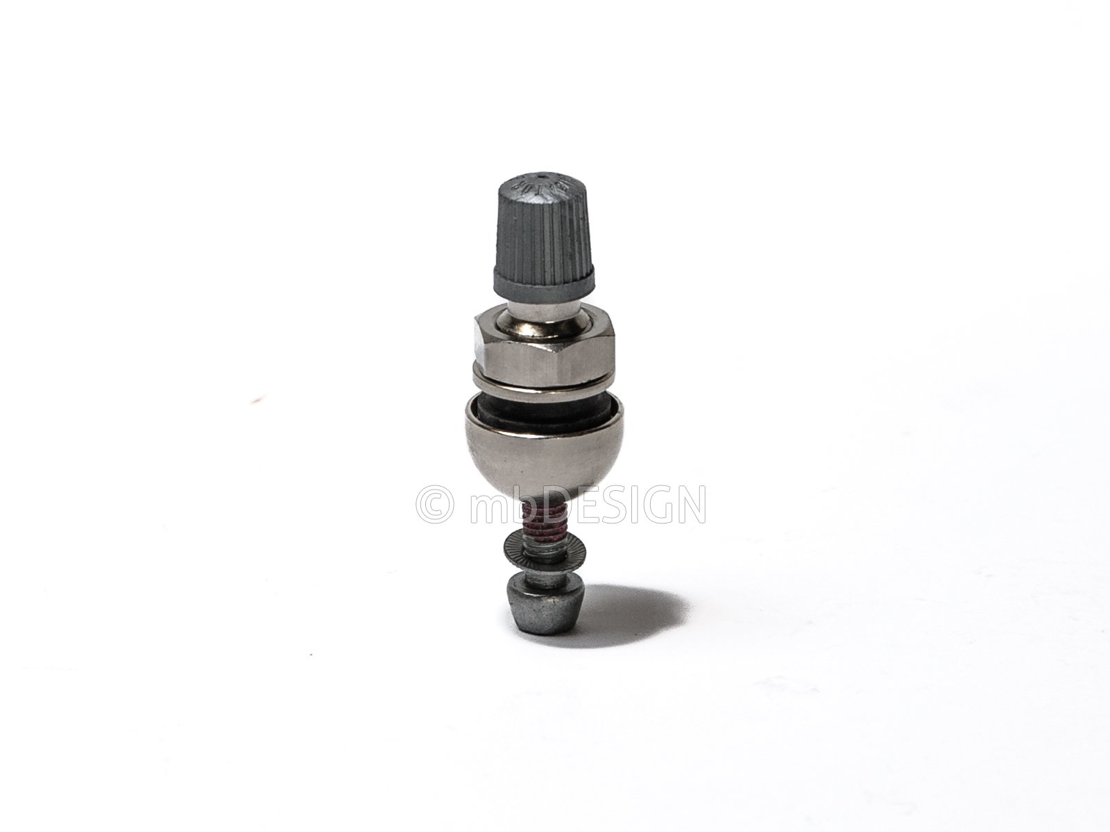 TPMS valve 11,3mm silver ultra-short