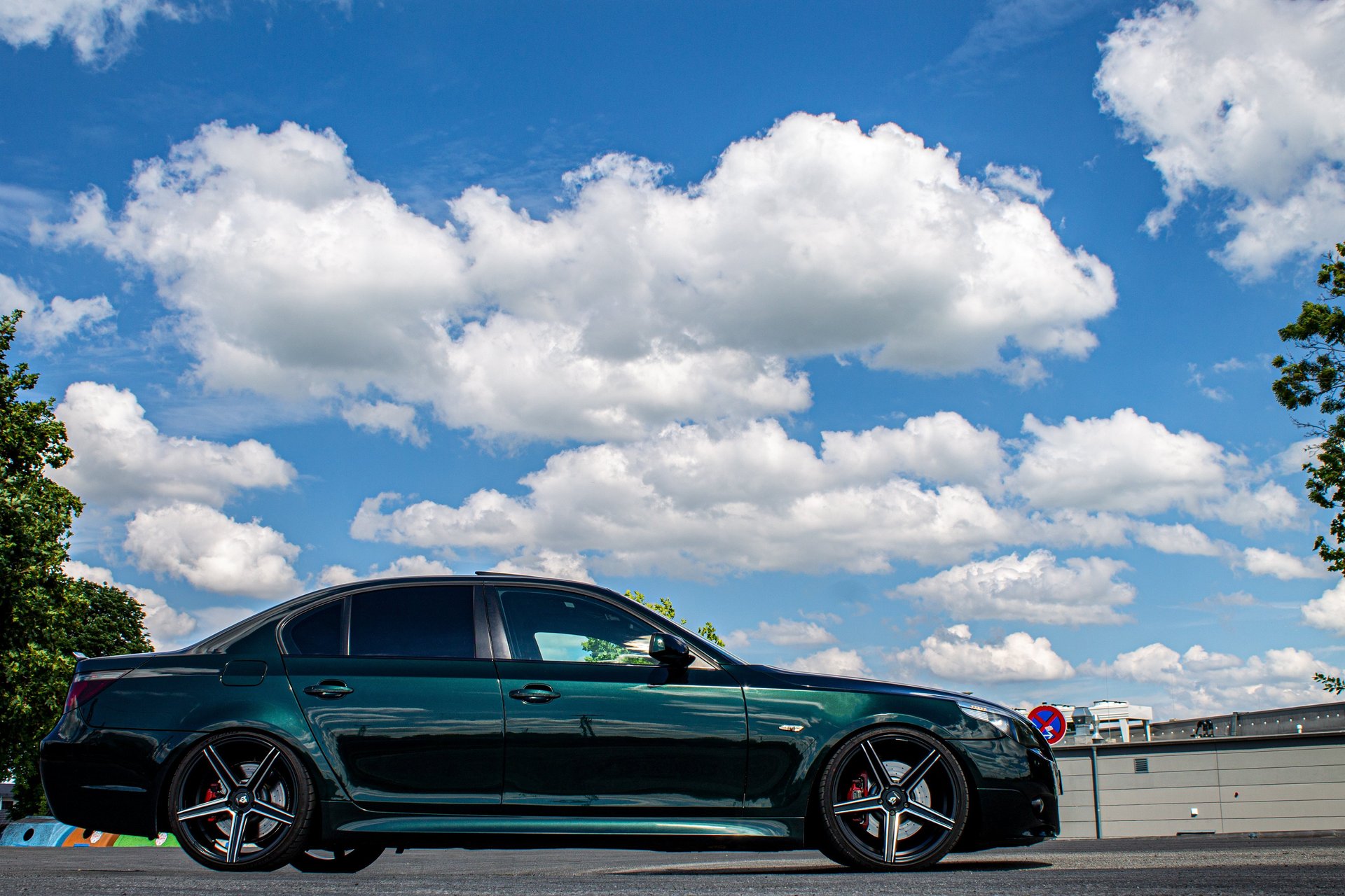 BMW 5er 560L KV1 schwarz matt poliert