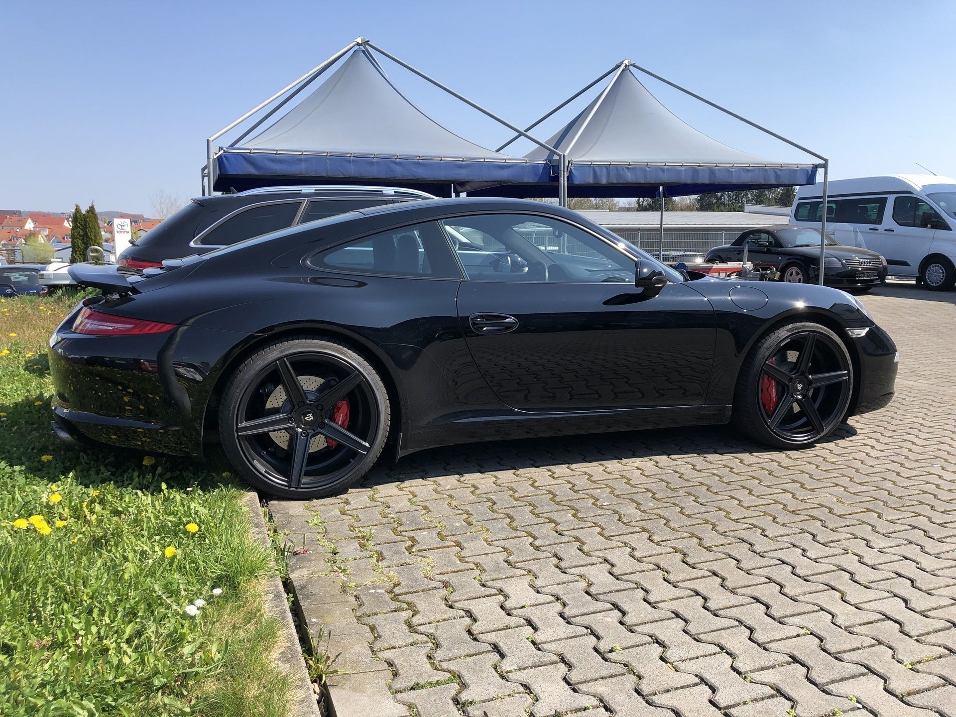 PORSCHE 911 Cabrio 991 KV1 schwarz seidenmatt