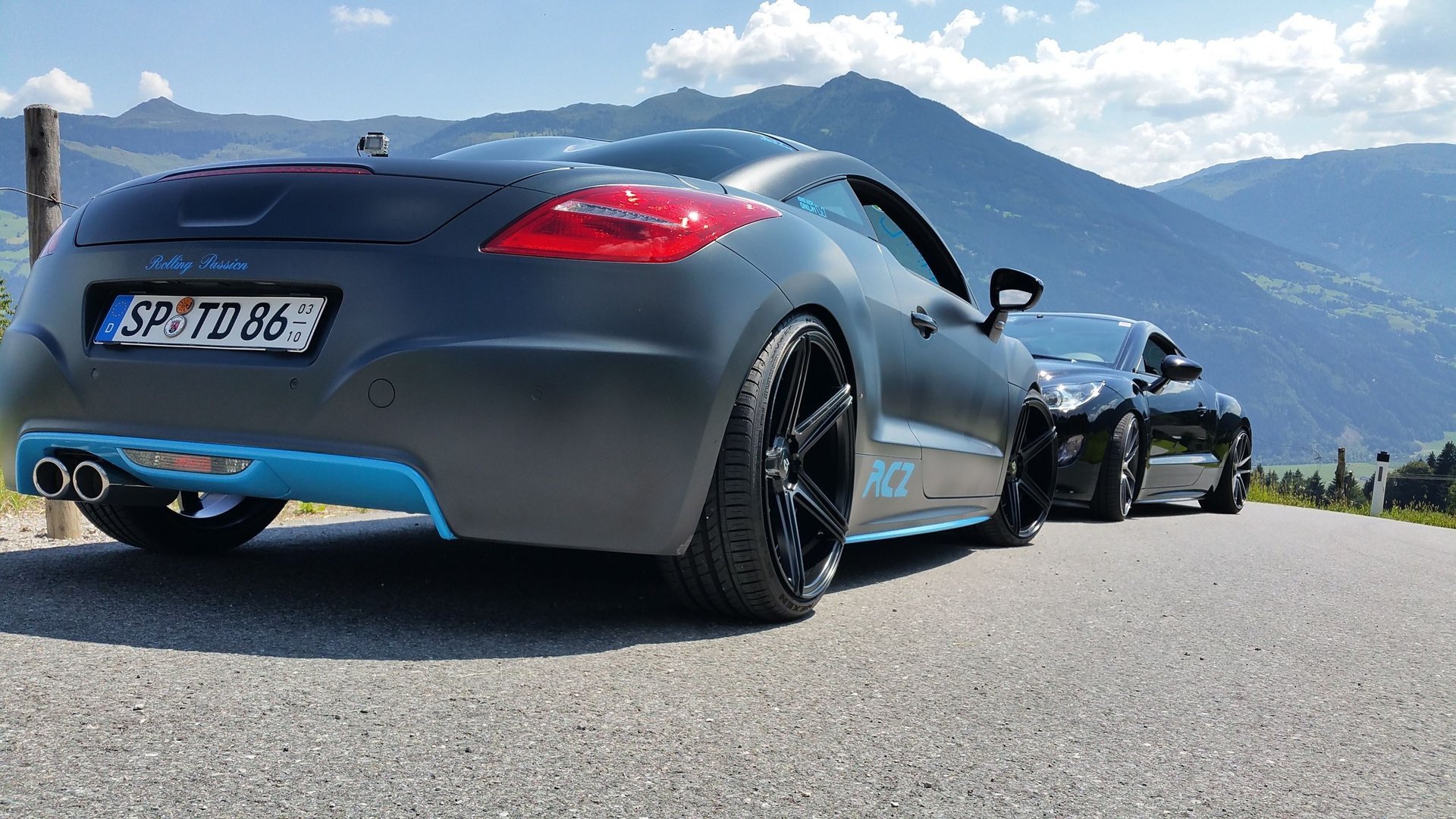 PEUGEOT RCZ 4J KV1 schwarz seidenmatt