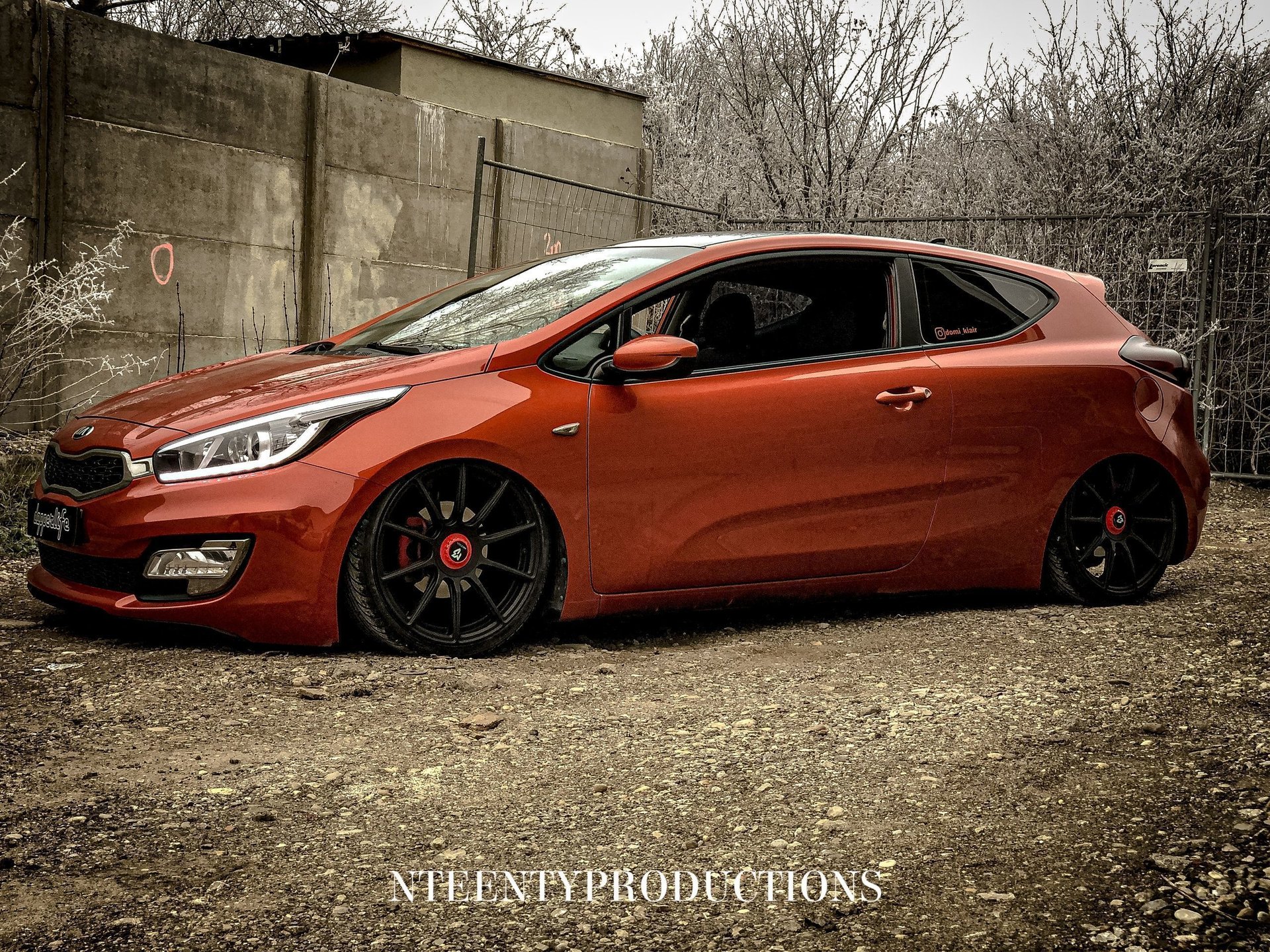 KIA ceed JD MF1 schwarz stumpfmatt