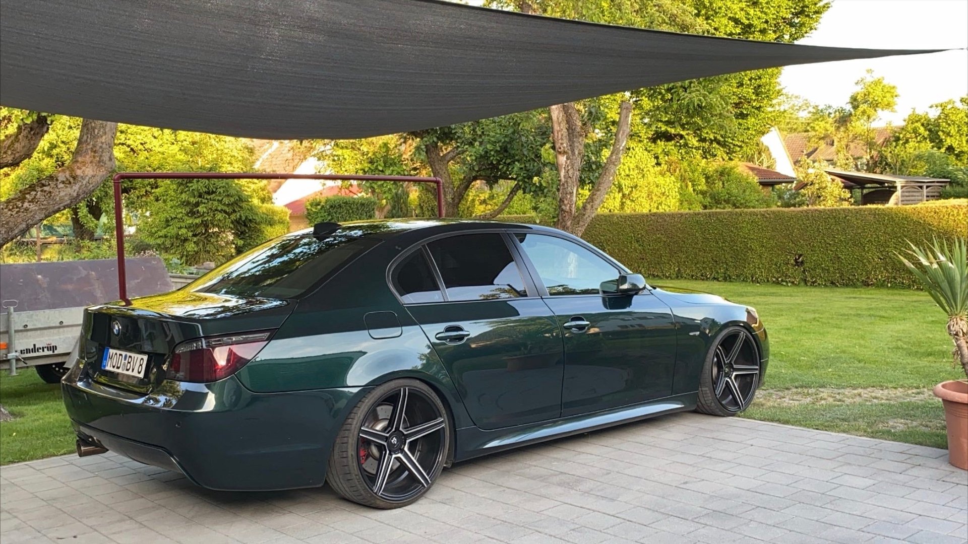 BMW 5er 560L KV1 schwarz matt poliert
