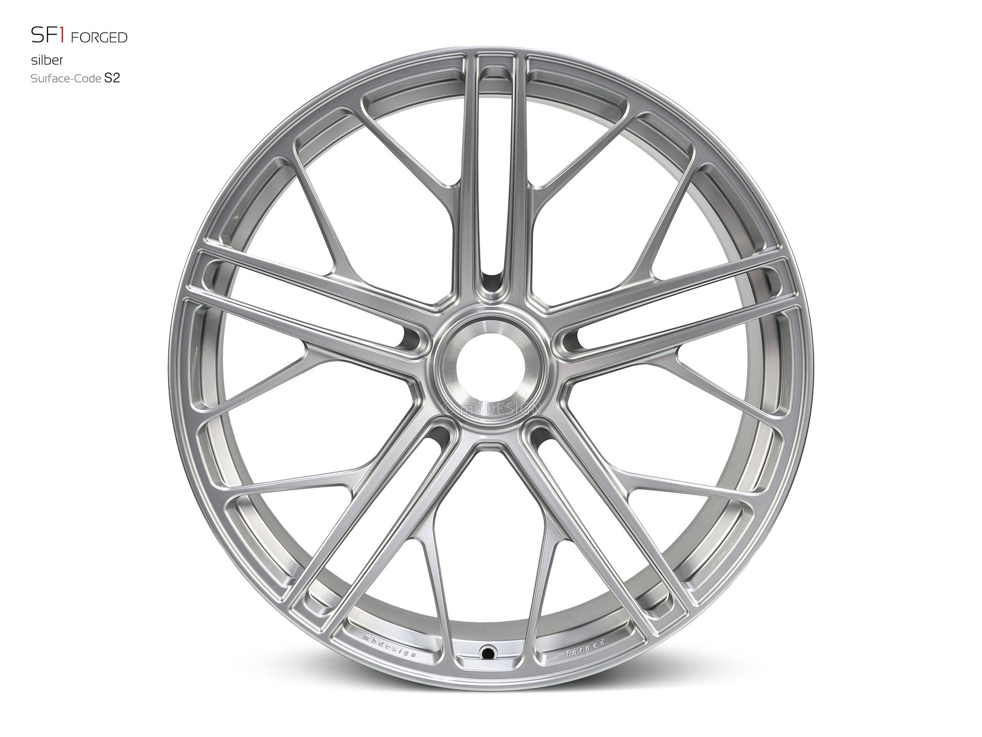 mbDESIGN SF1 Forged forged wheel 12x22 stark konkaves Design (DC) in silver – view 0