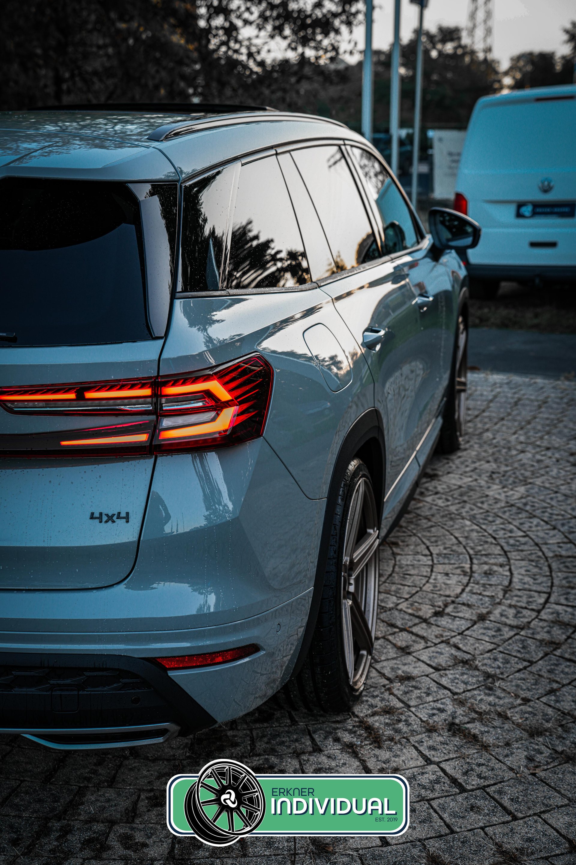 SKODA Kodiaq with 21 inch KV1 S wheels in bronze light matt