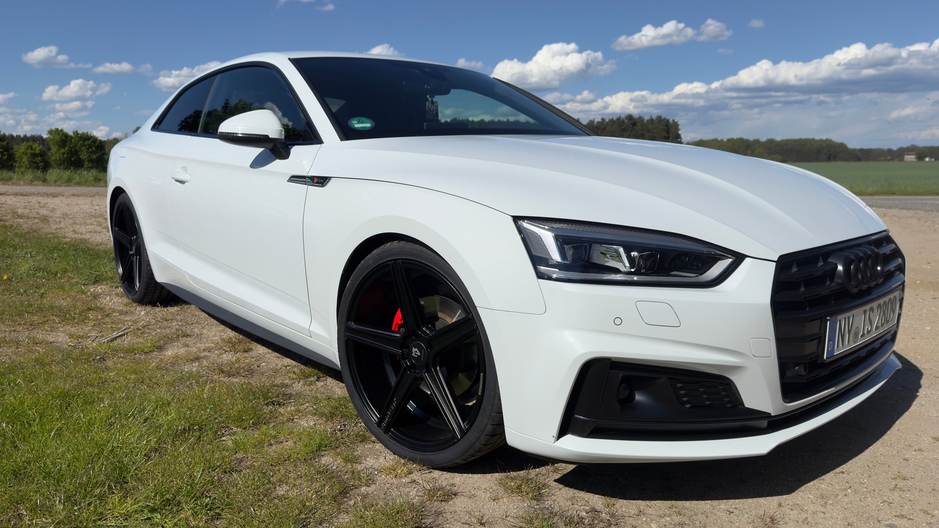 AUDI A5 Coupe B8(B9) - KV1 schwarz seidenmatt