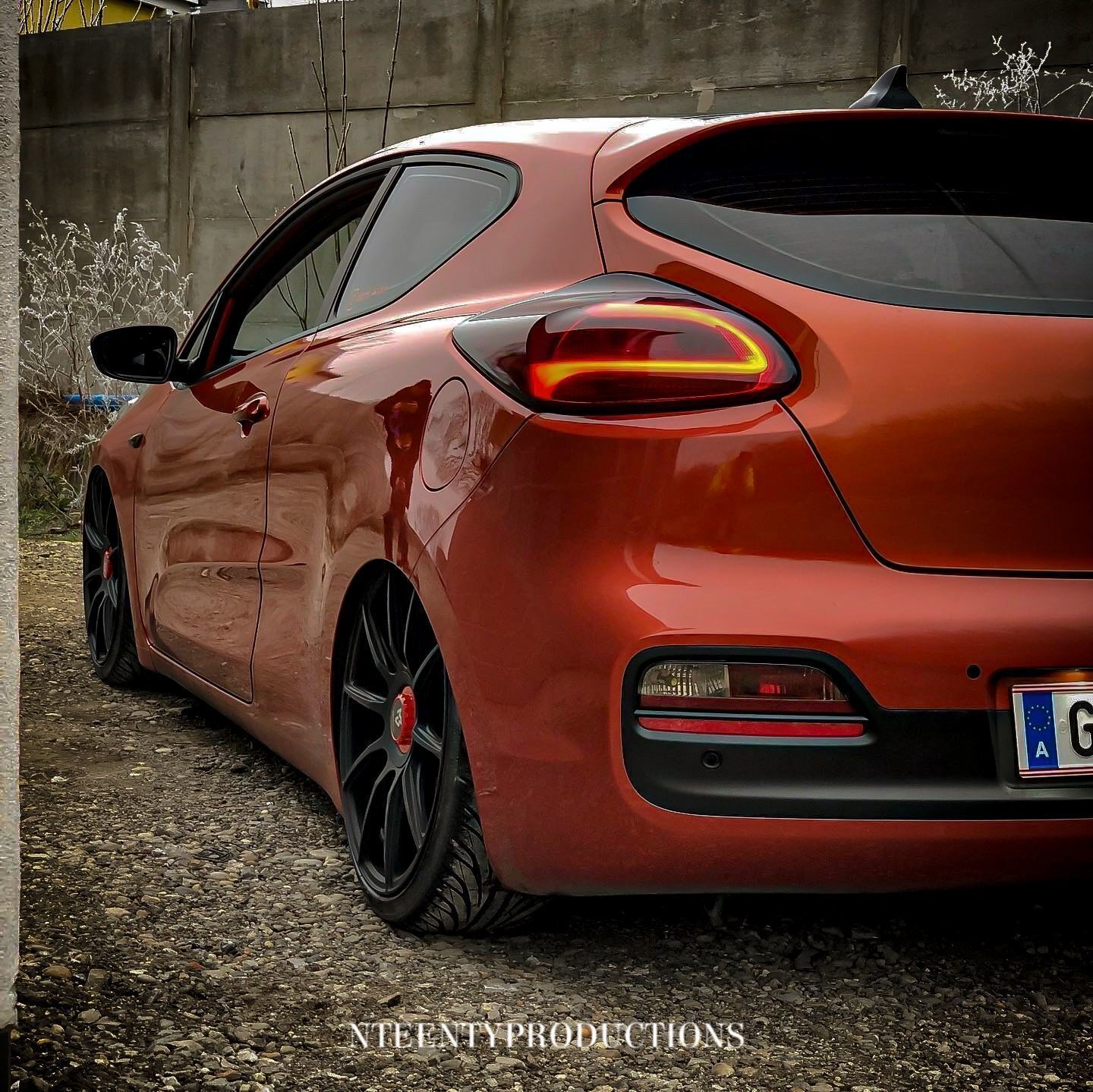 KIA ceed JD MF1 schwarz stumpfmatt