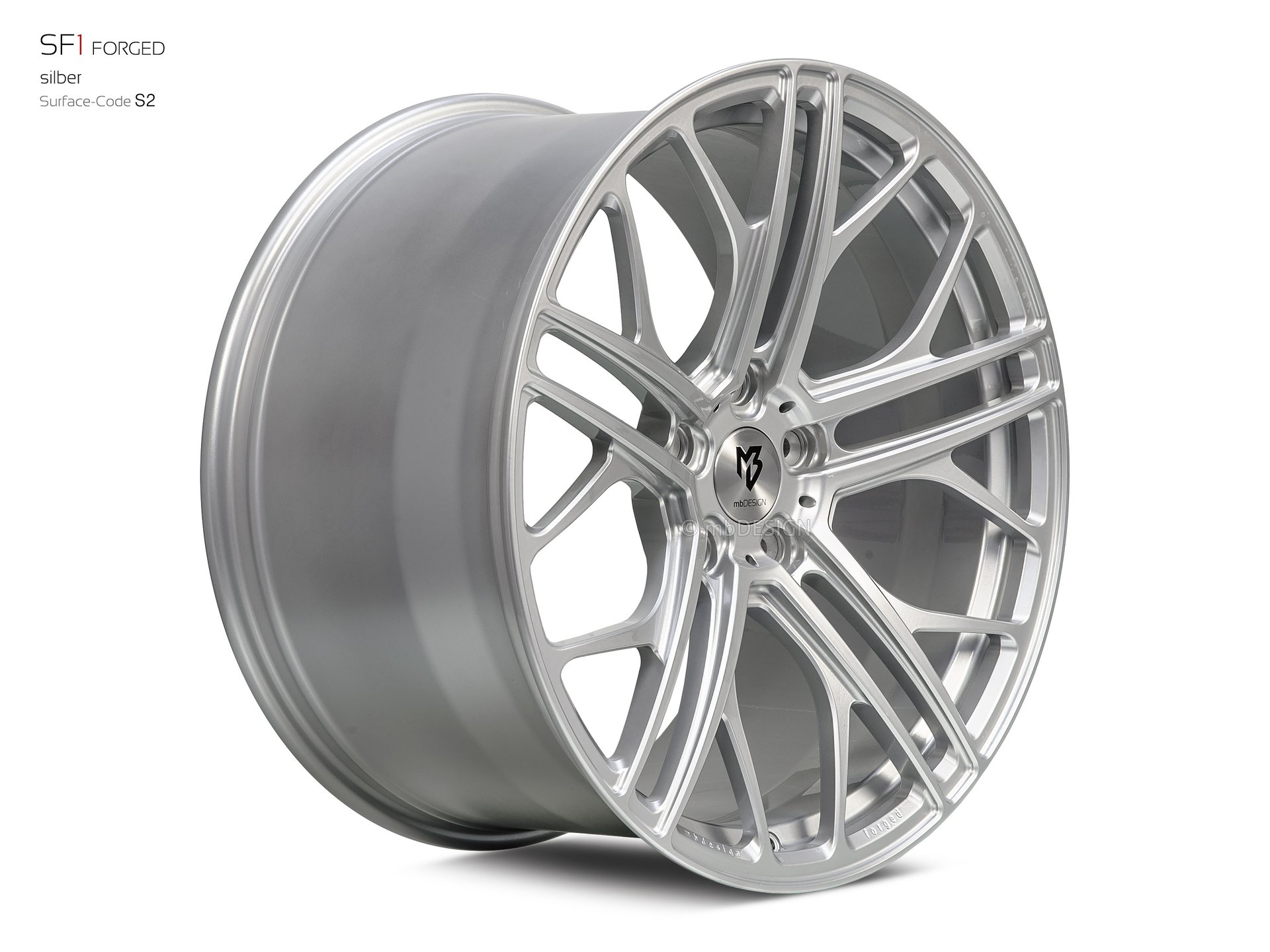mbDESIGN SF1 Forged forged wheel 11,5x21 stark konkaves Design (DC) in silver – view 2
