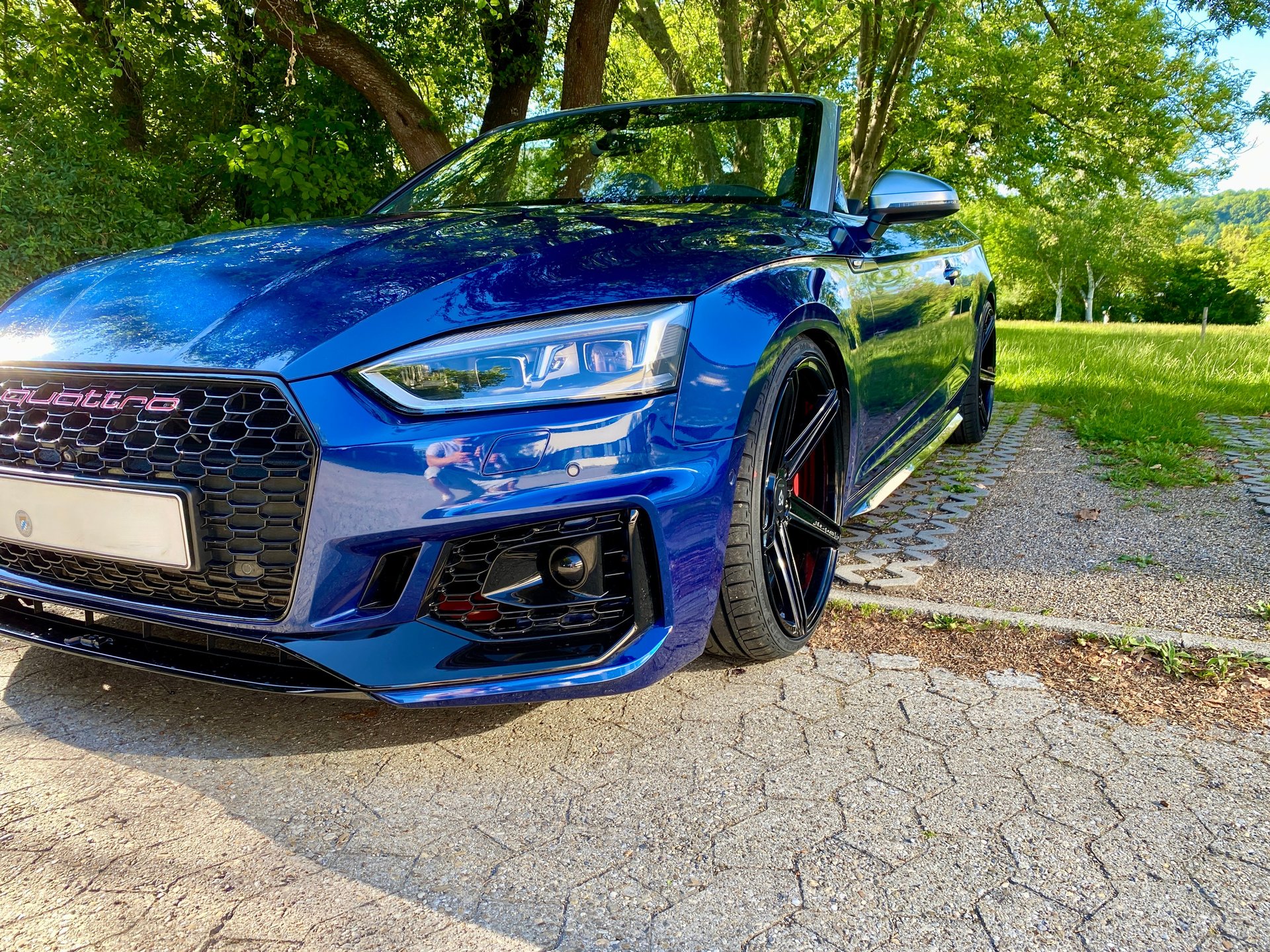 AUDI A5 Cabrio B8(B9) - KV1 schwarz glänzend