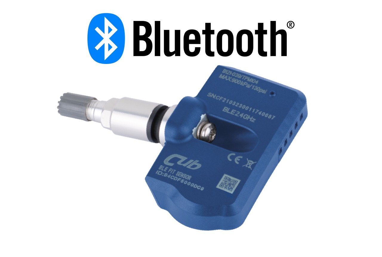 TPMS CUB Bluetooth BLE Sensor for Tesla - valve silver