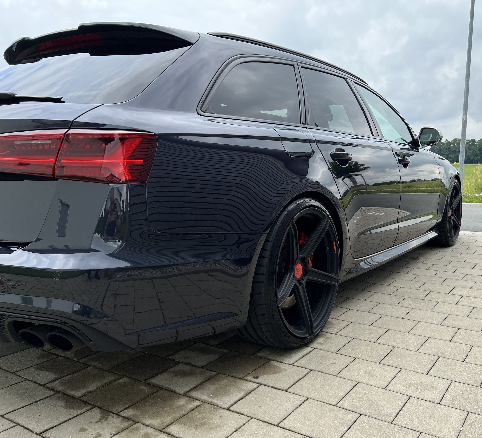 AUDI S6 4G KV1 S schwarz stumpfmatt