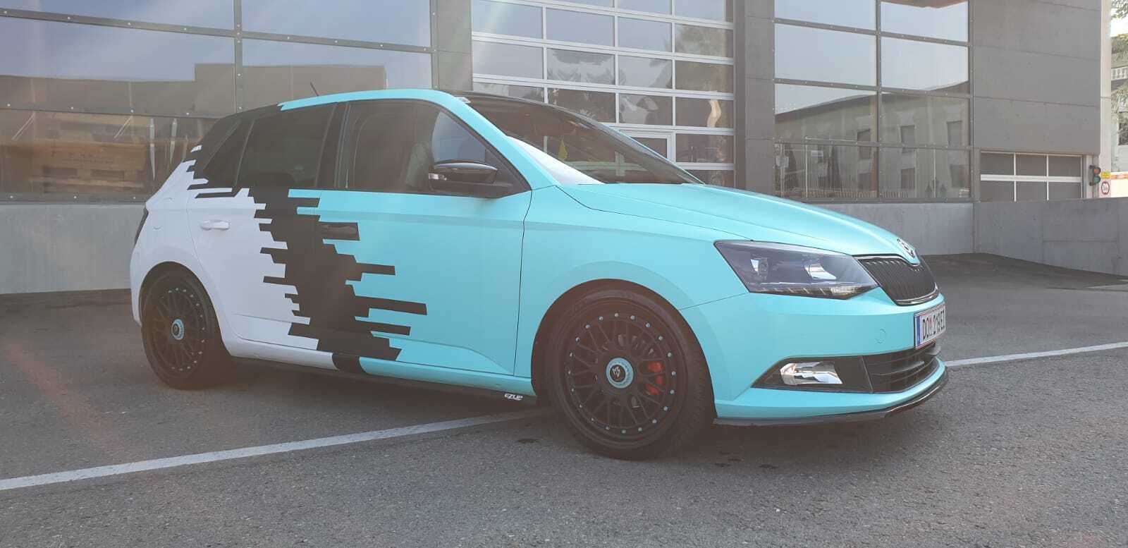 SKODA Fabia 6Y LV1 schwarz stumpfmatt