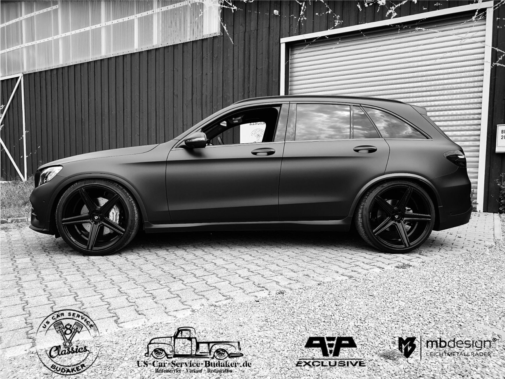 MERCEDES-BENZ GLC-Klasse AMG 204X KV1 schwarz glänzend