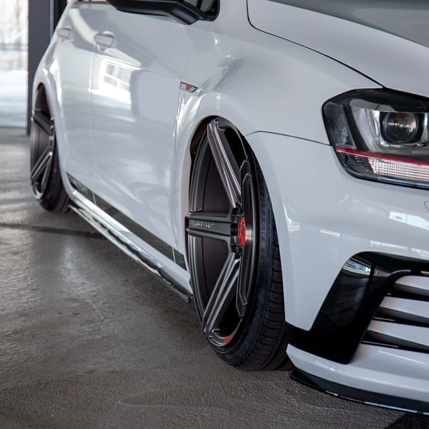 mbDESIGN KV1 matte grey on Golf 7 AU 1.0 TSI with 19 inch