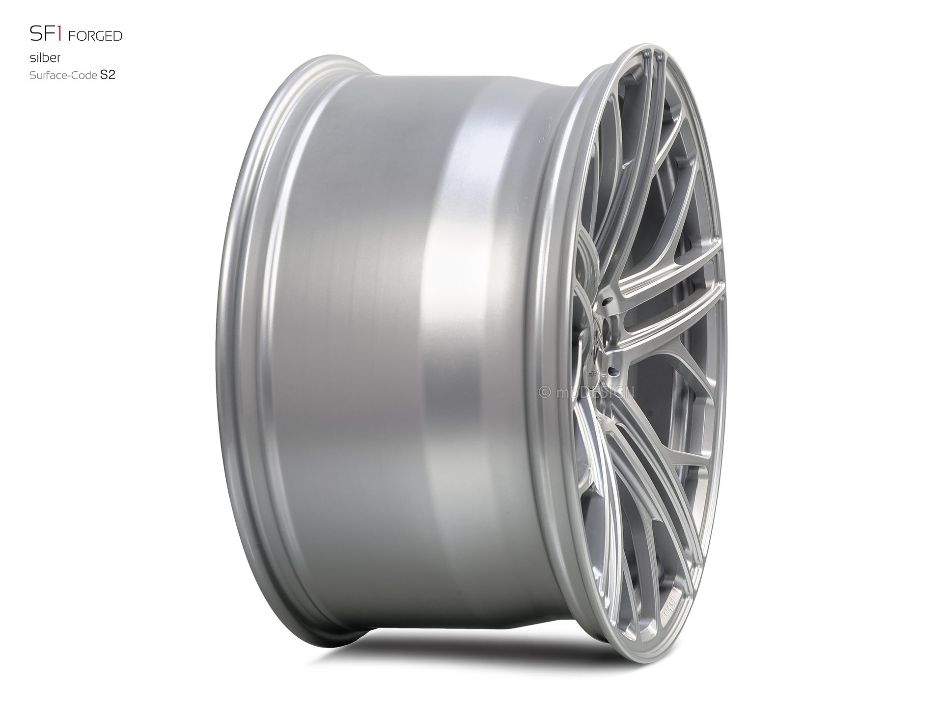 mbDESIGN SF1 Forged forged wheel 11,5x21 stark konkaves Design (DC) in silver – view 4