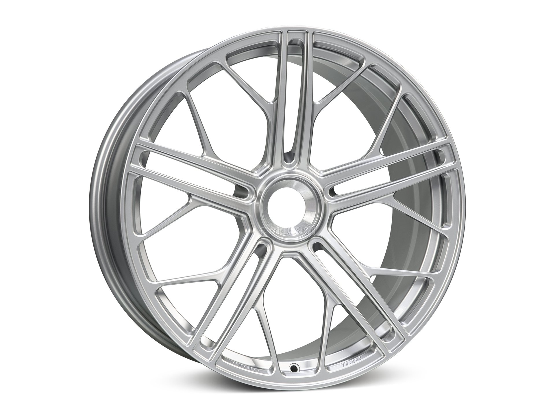 mbDESIGN SF1 Forged forged wheel 9,5x21 konkaves Design in silver – view 1