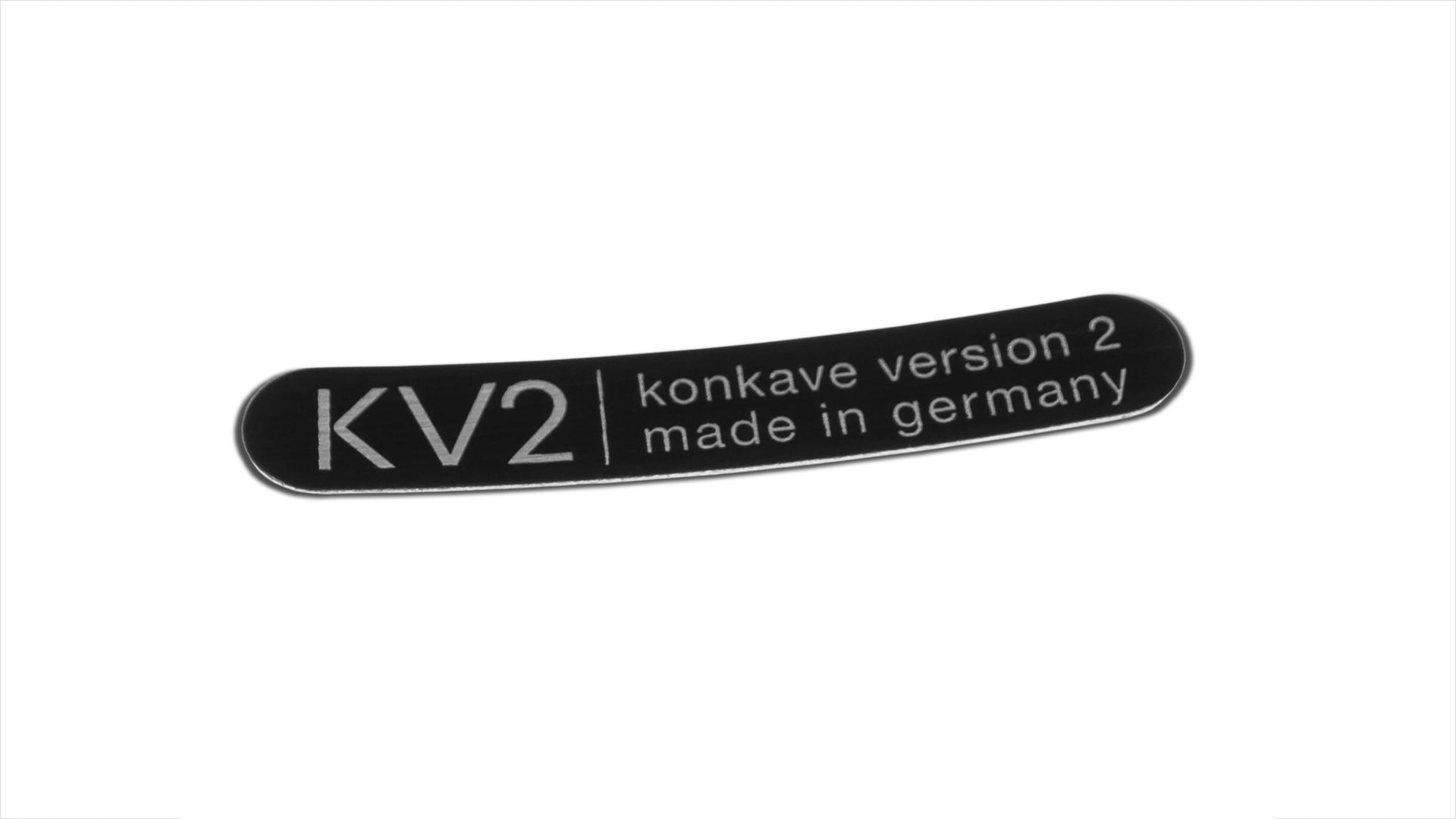 mbDESIGN KV2 Klebeschild in black