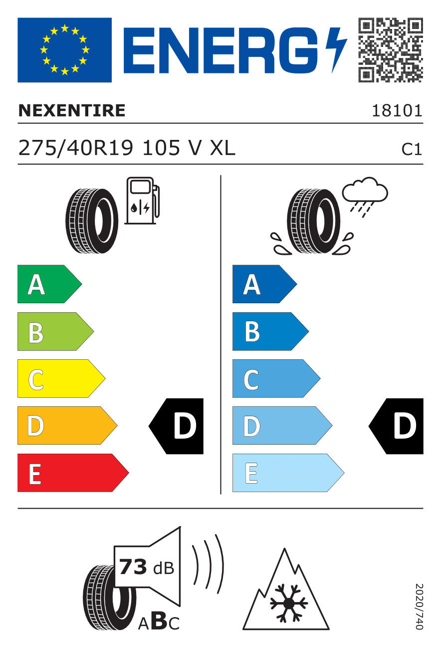 275/40R19 105V XL NEXEN WINGUARD SPORT 2 (WU7) ❄️ winter
