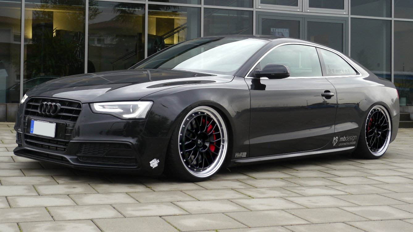 LV1 Auto 9x20 in black gloss polished – Auto Ansicht Seite Vorne