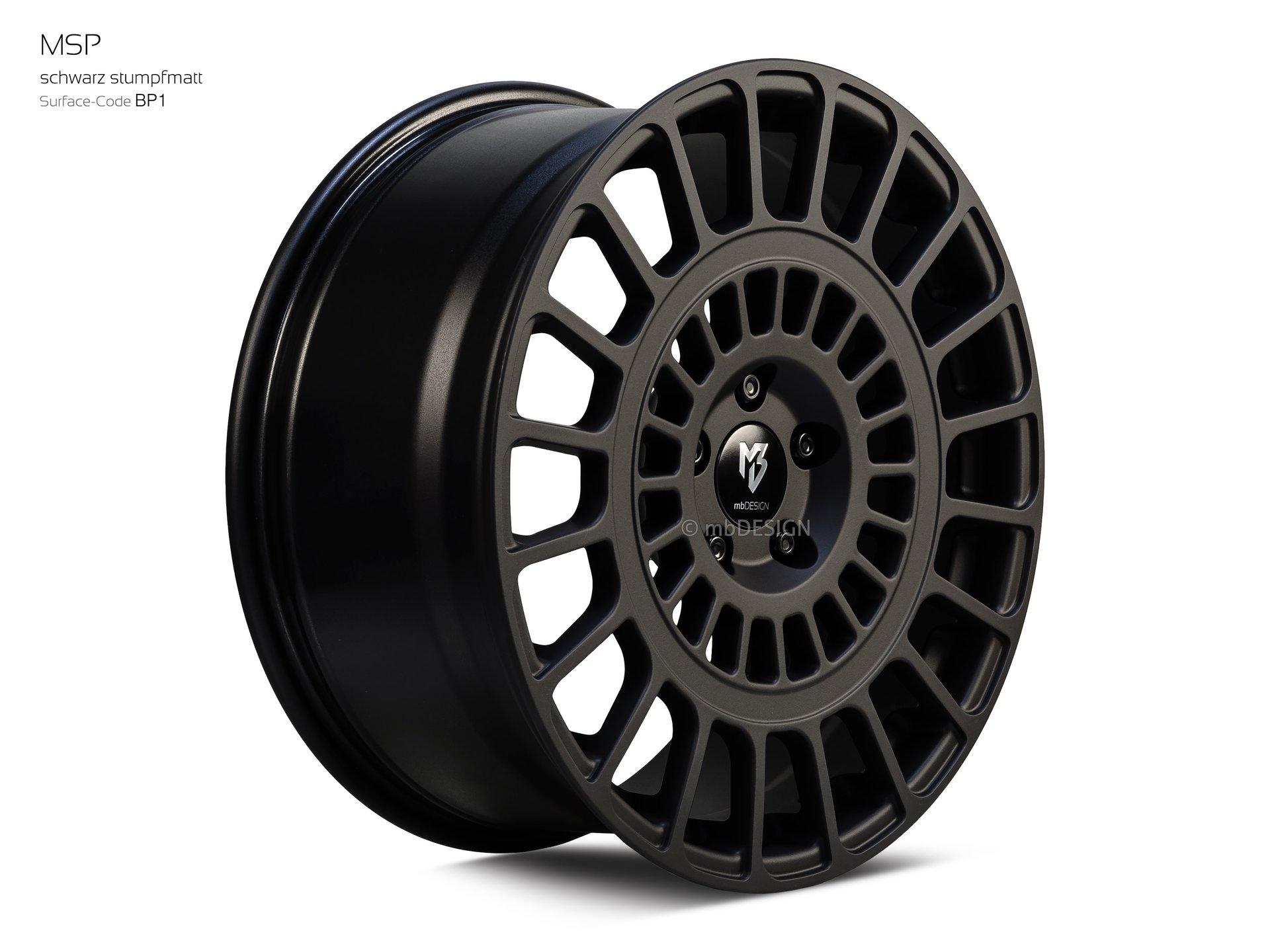 mbDESIGN MSP forged wheel 8,5x19 in black flat matt – view 2