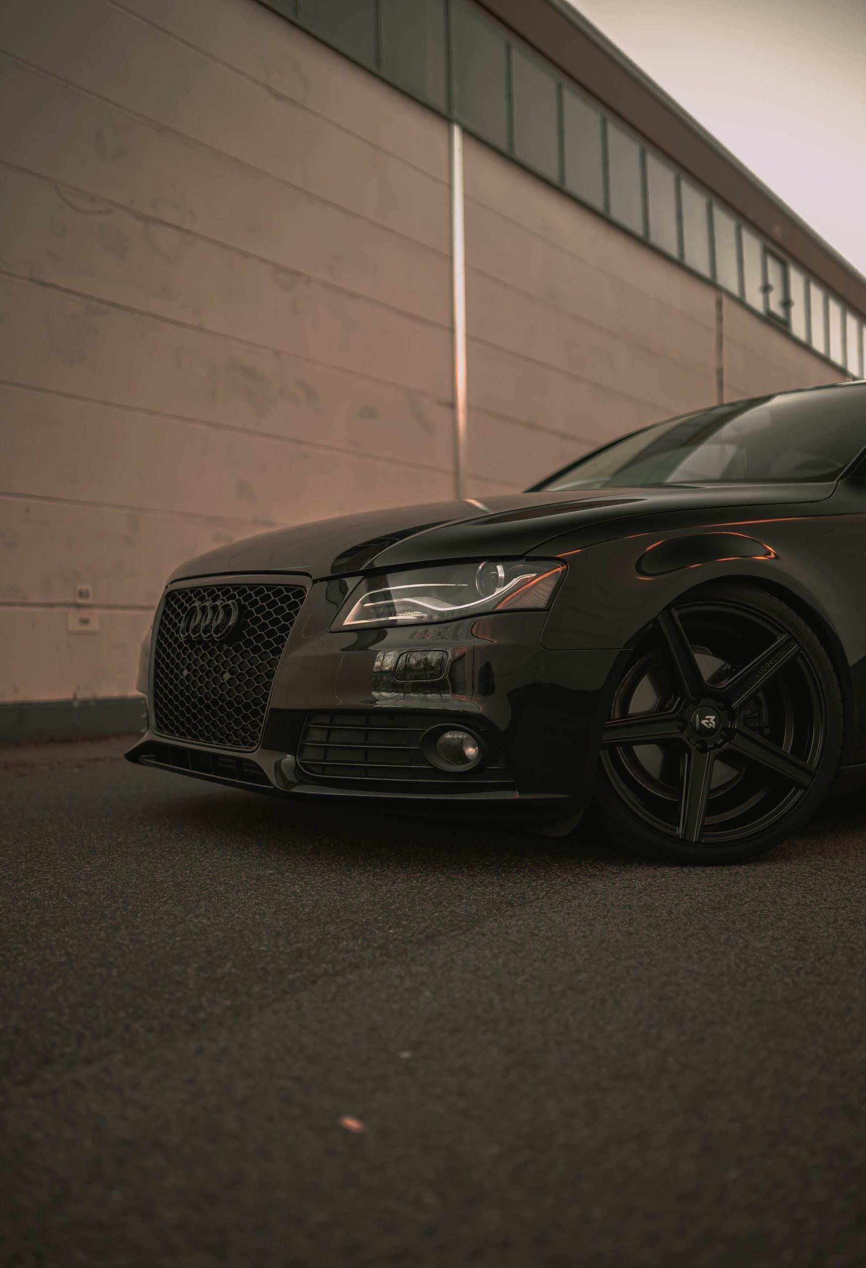 AUDI A4 B8 KV1 schwarz seidenmatt