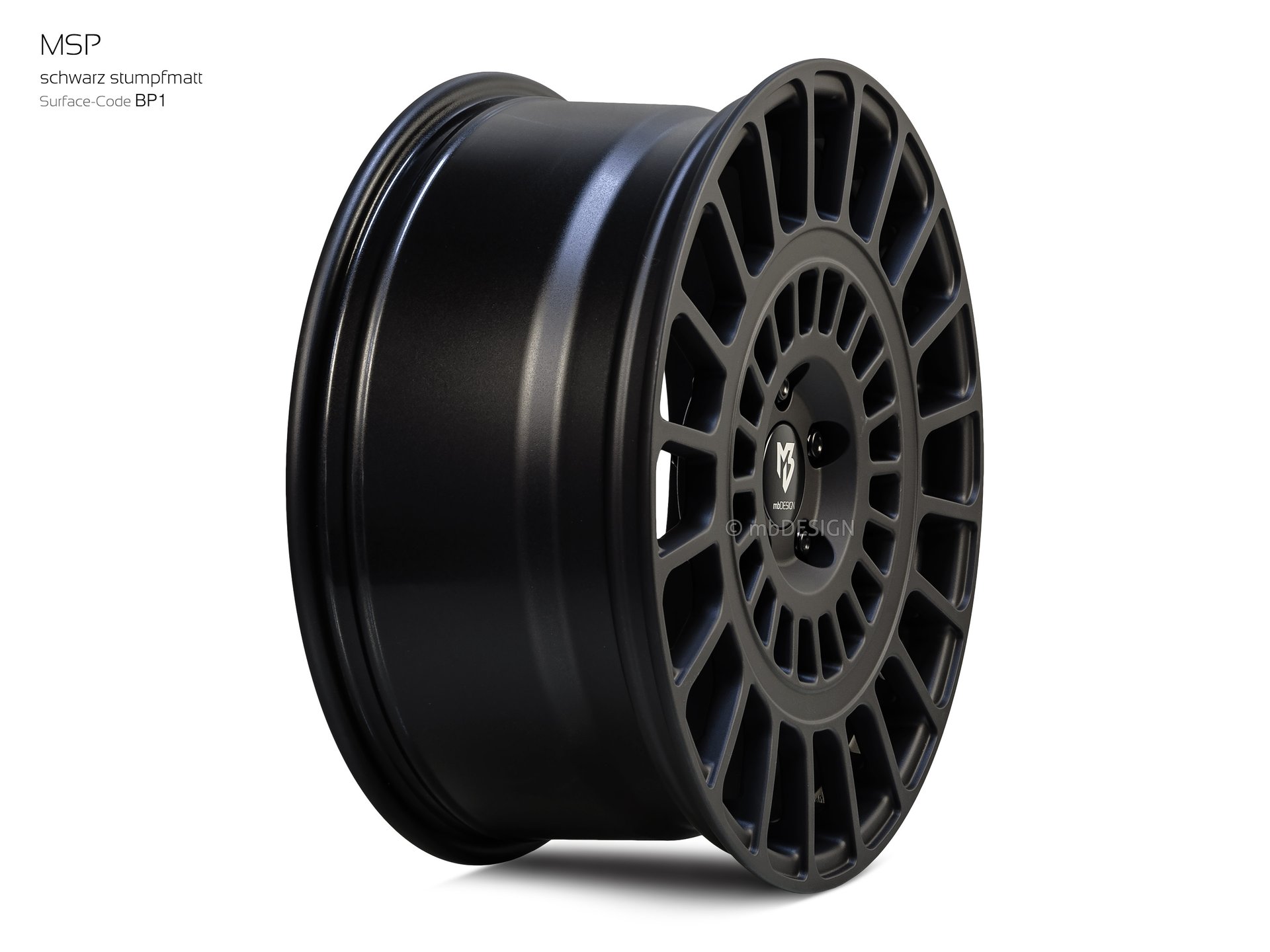 mbDESIGN MSP forged wheel 8,5x19 in black flat matt – view 3