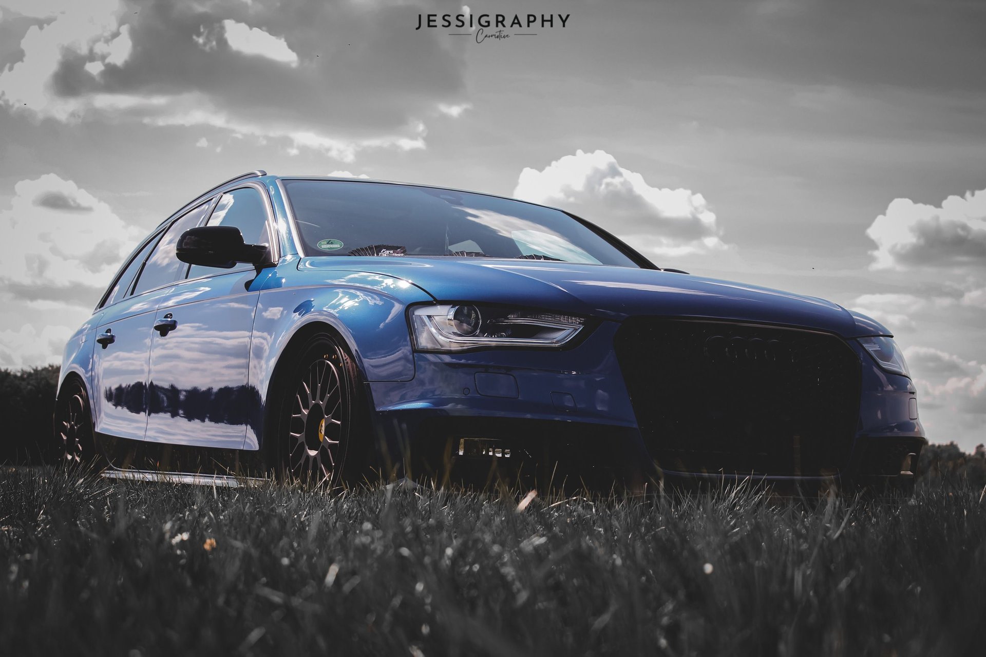 AUDI A4 B8 LV1 schwarz stumpfmatt