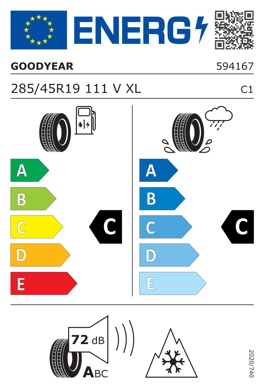 285/45R19 111V XL GOODYEAR VECTOR 4 SEASONS G3 Ganzjahres
