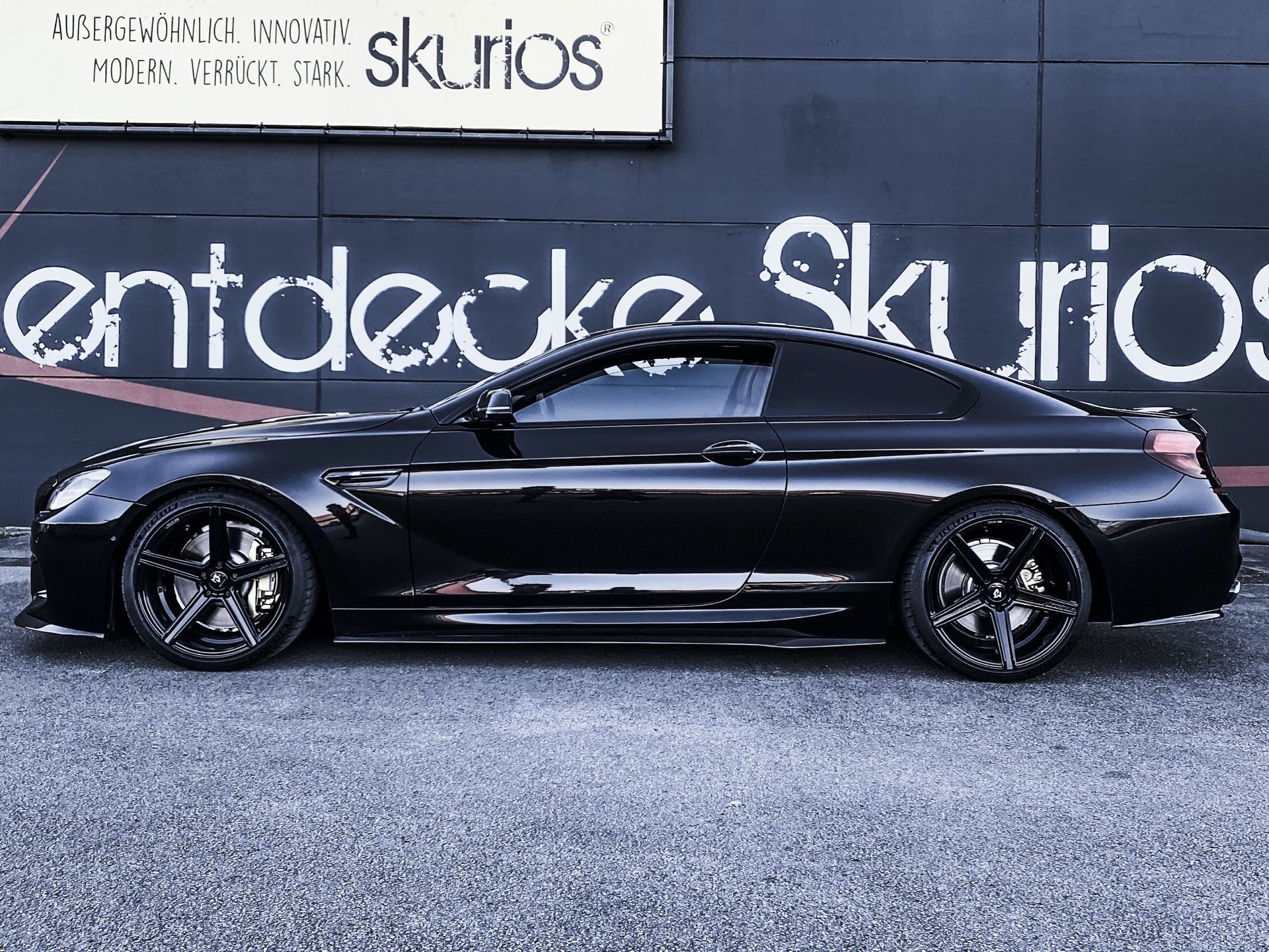 BMW 6er Cabrio 6C - KV1 schwarz glänzend