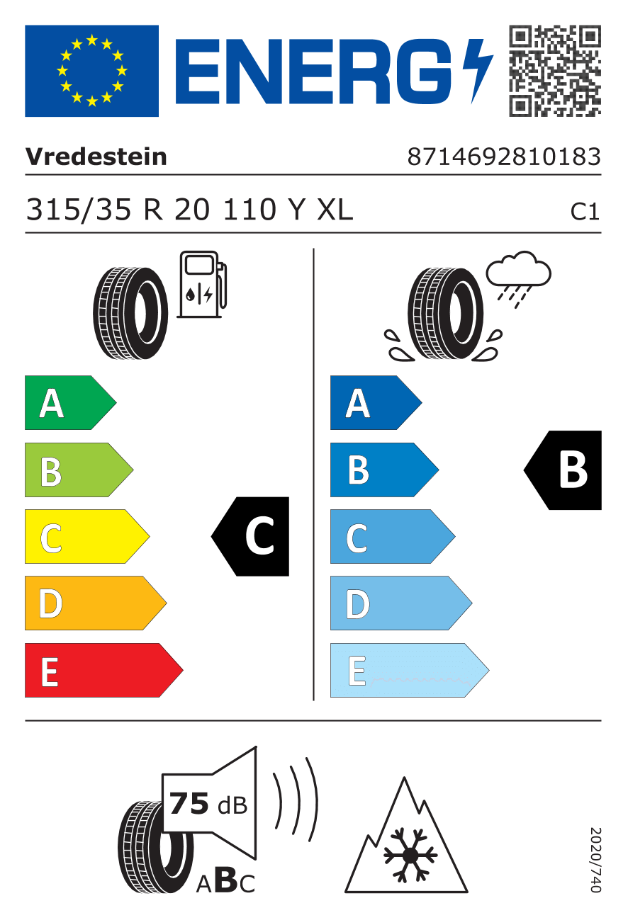 315/35 R20 110Y XL VREDEST. Q-PRO+ M&S