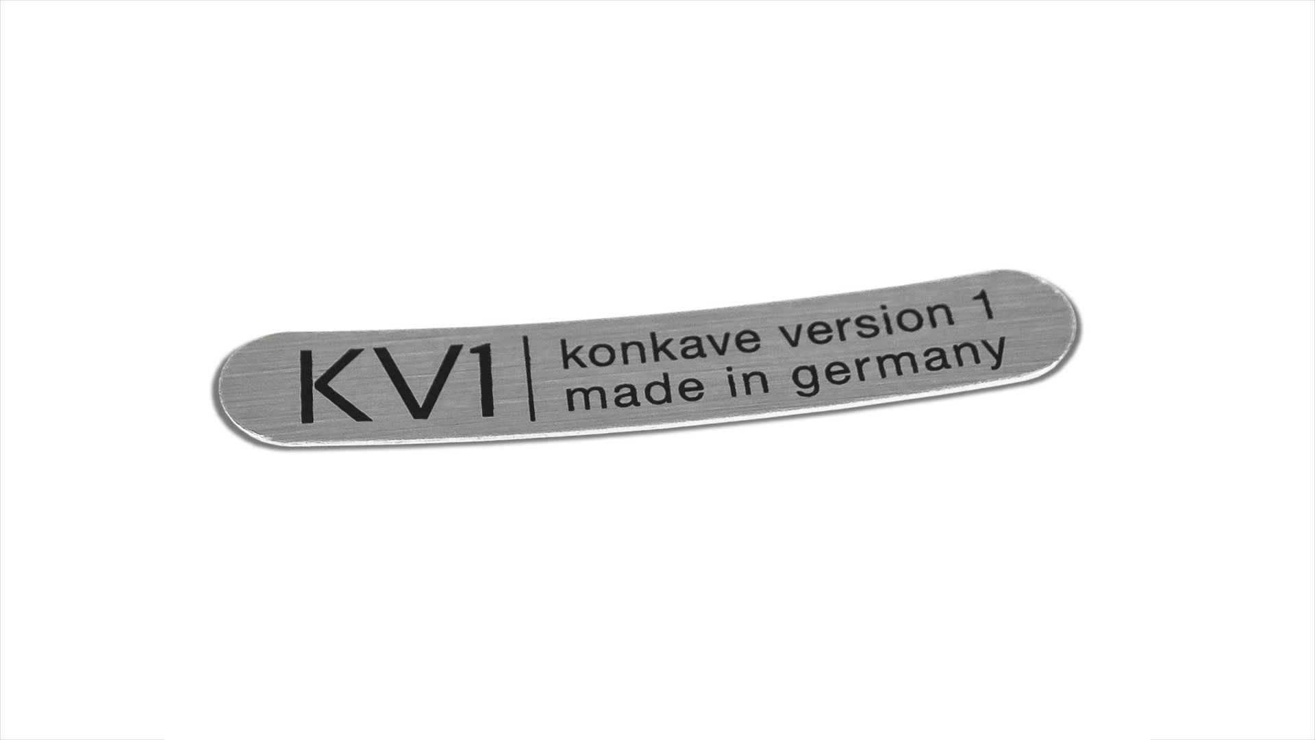 mbDESIGN KV1 Klebeschild in Silber gebürstet