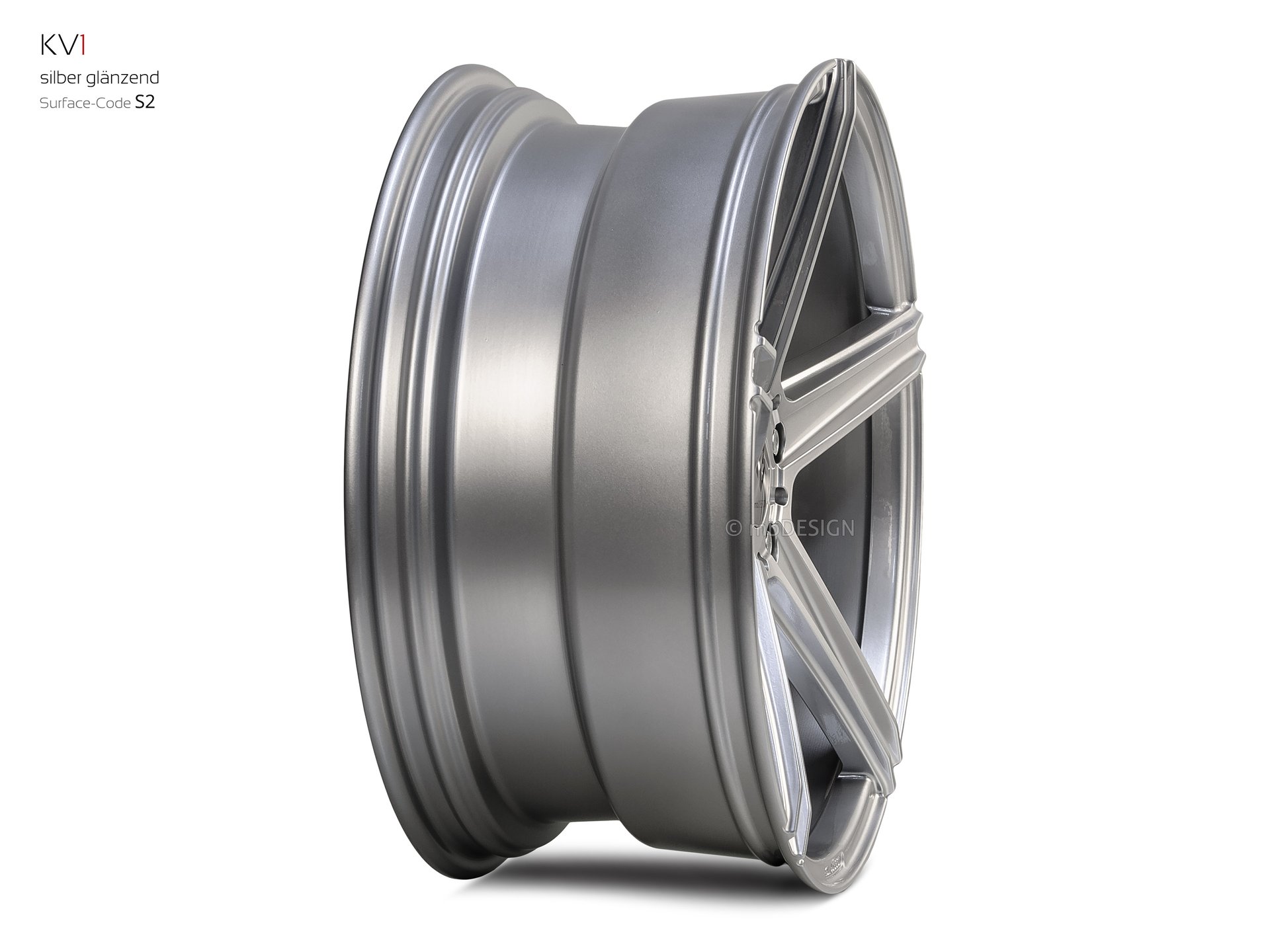 mbDESIGN KV1 forged wheel 9x20 stark konkaves Design (DC) in silver gloss – view 4