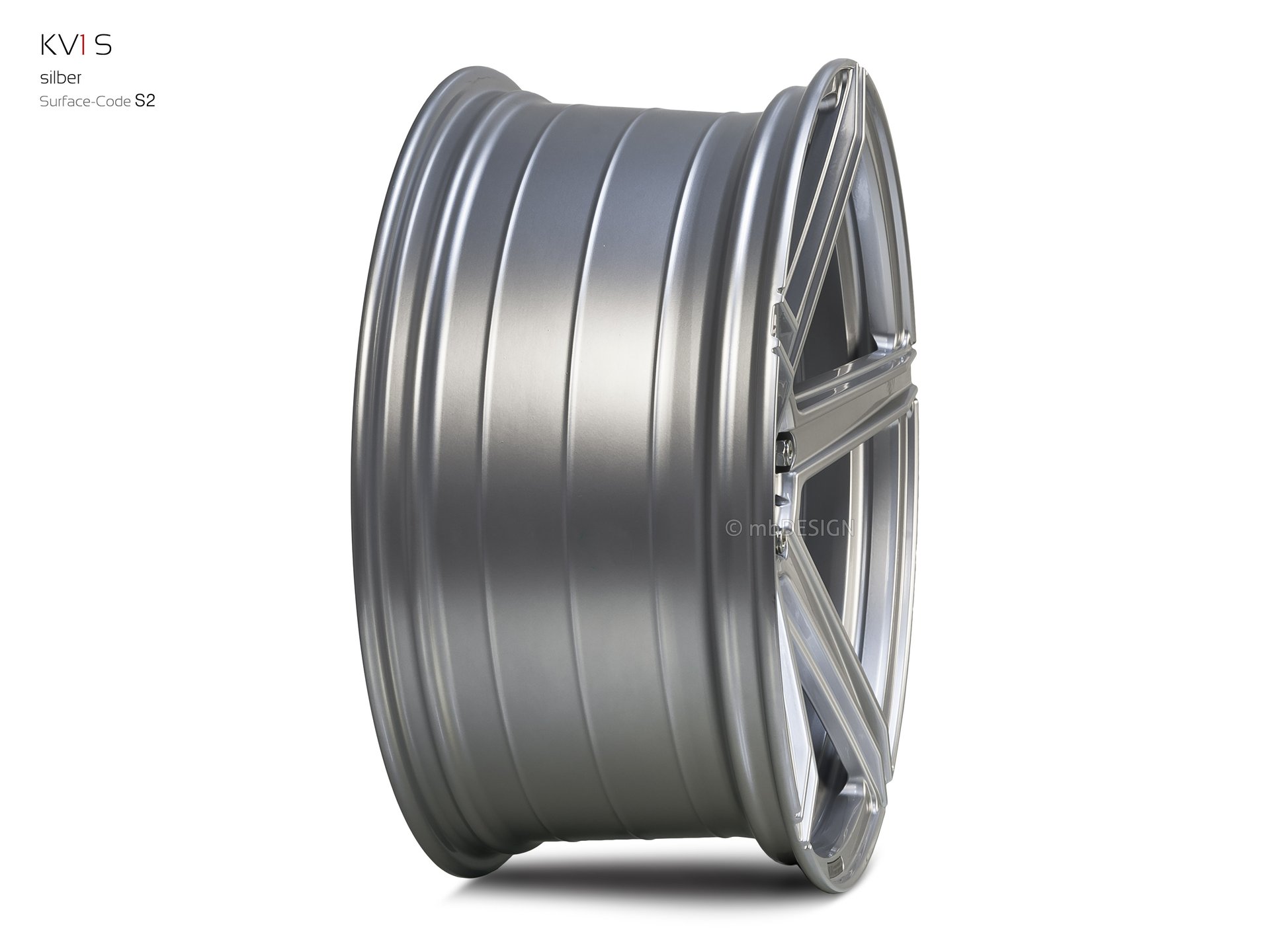mbDESIGN KV1S forged wheel 9,5x21 stark konkaves Design (DC) in silver – view 4