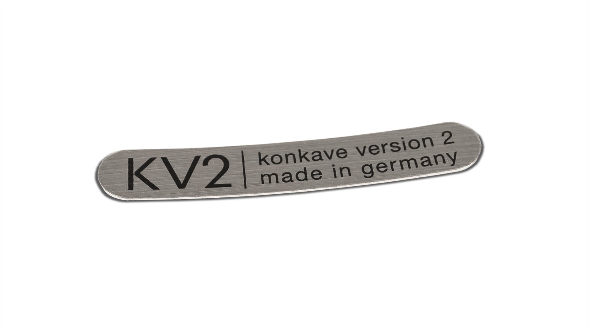 mbDESIGN KV2 Klebeschild in silver brushed