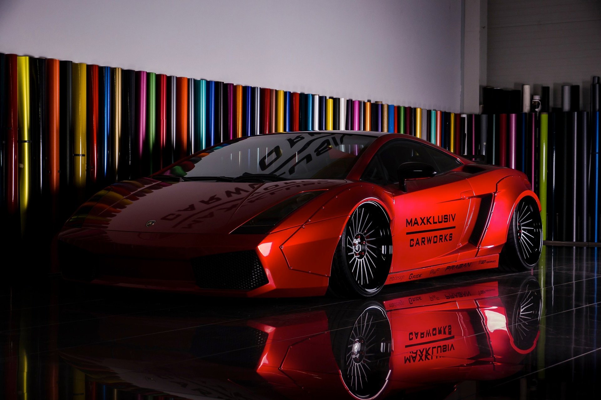 LAMBORGHINI Gallardo Coupe 140 - VR3.3 schwarz stumpfmatt/schwarz glänzend