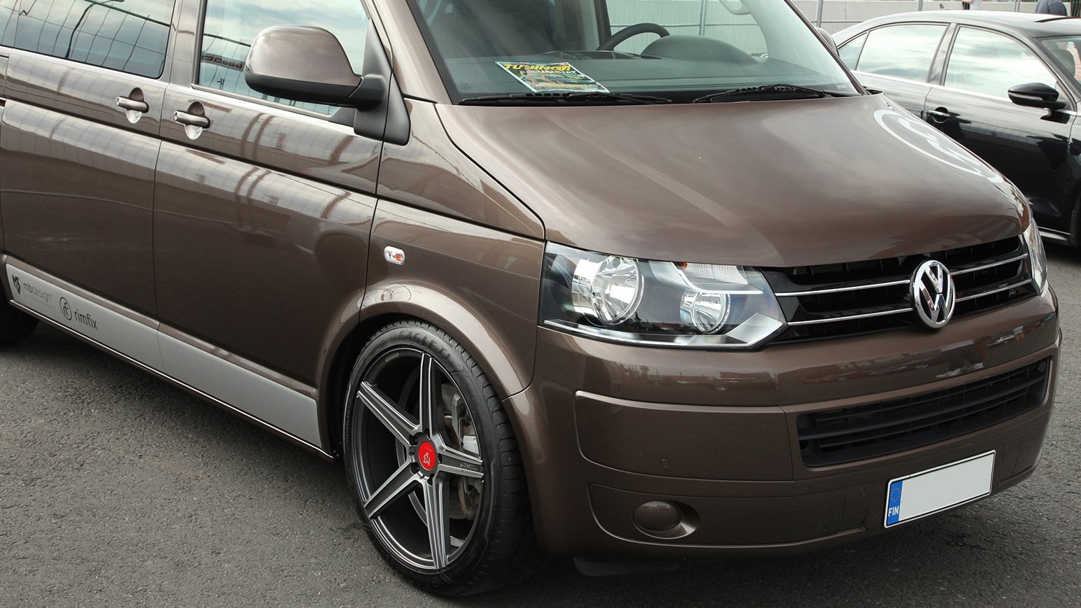 KV1 Auto 9.0x20 in grey gloss polished – Auto Ansicht Seite Vorne