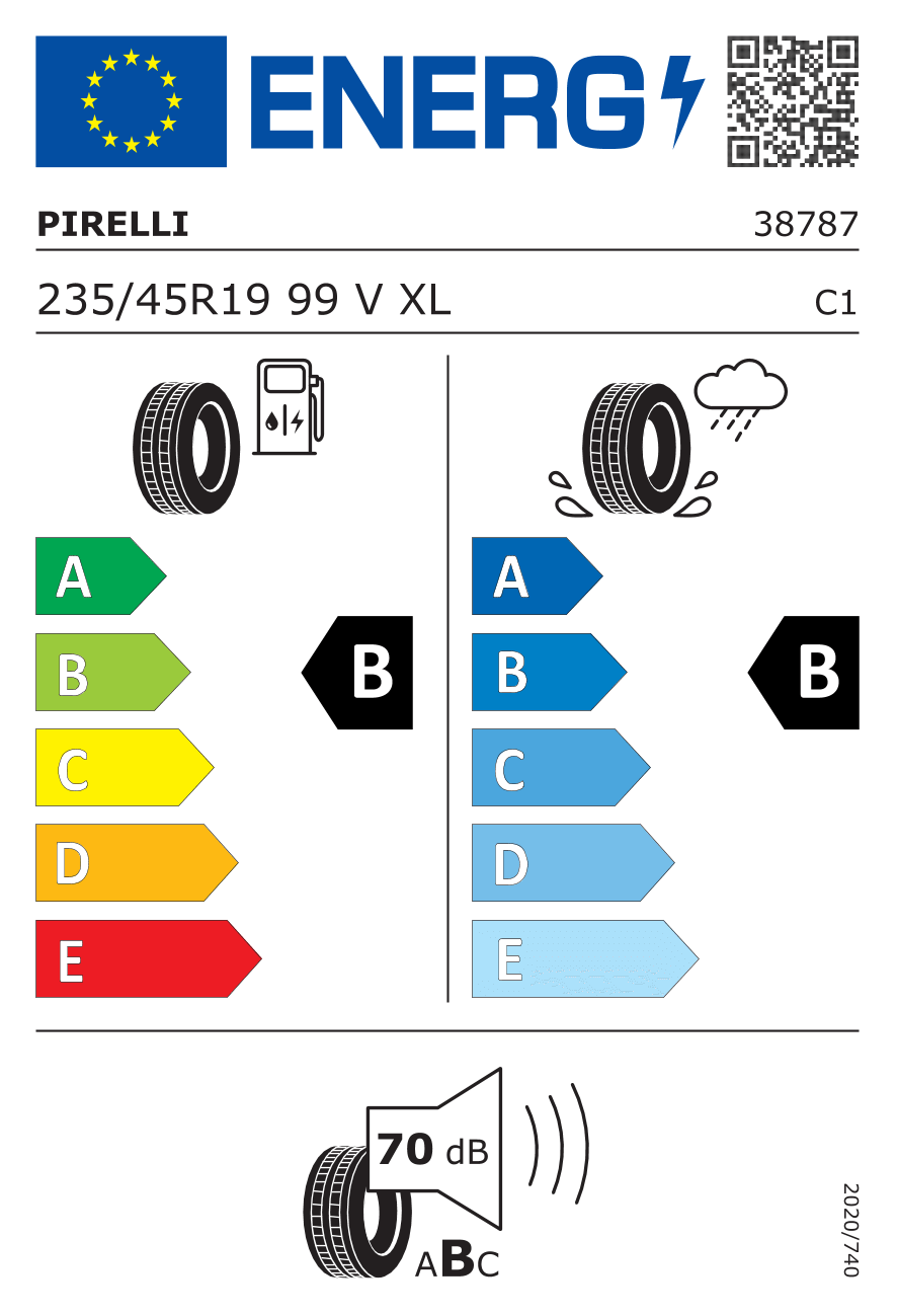 235/45 R19 99 V XL PIRELLI S-VERD