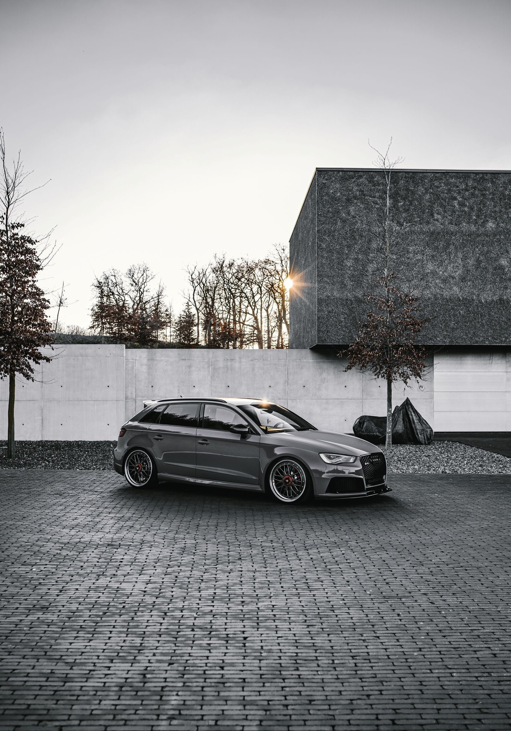 AUDI RS3 Sportback 8V LV1 grau glänzend poliert