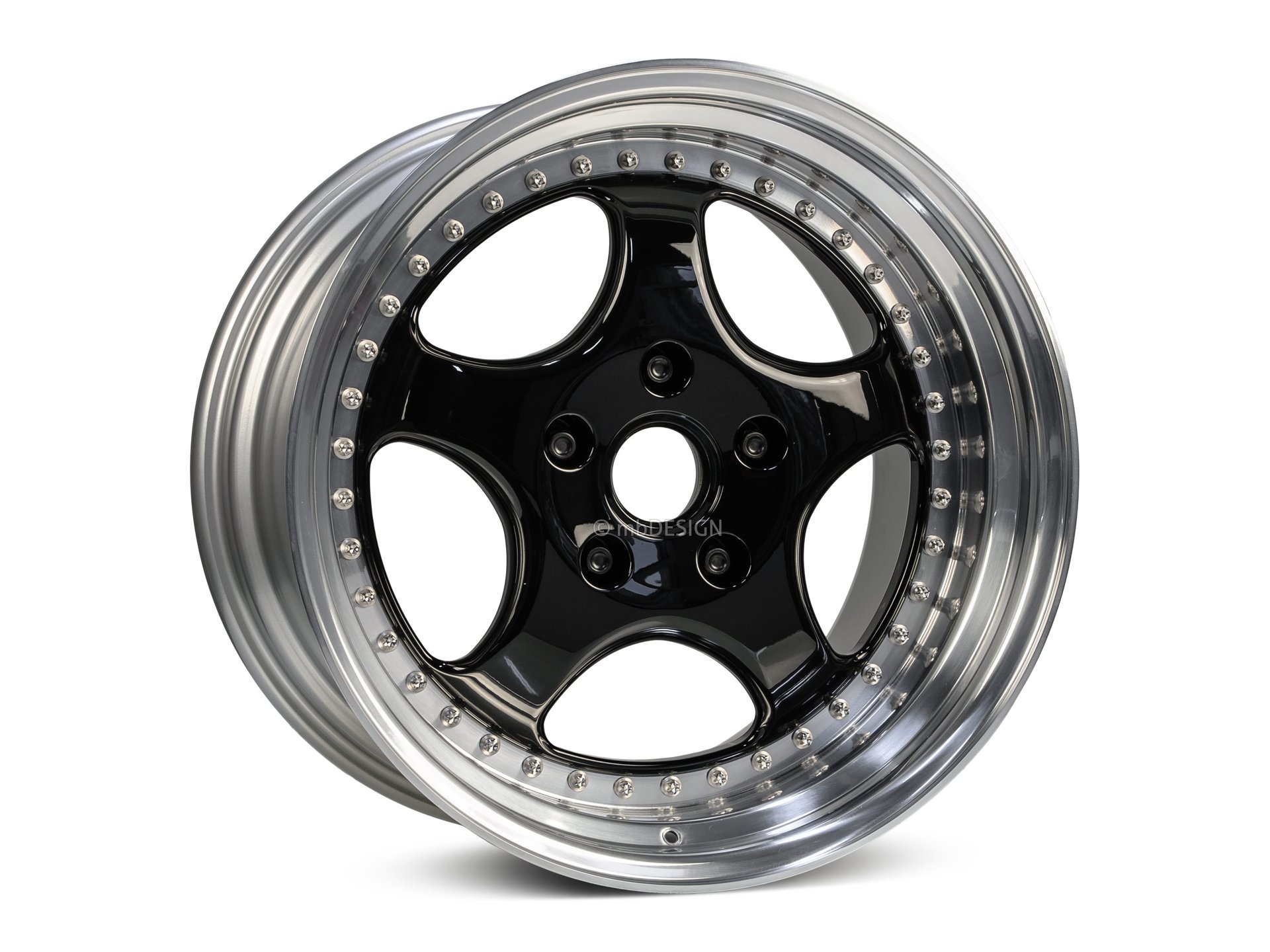 mbDESIGN CUP Forged Rad 11x18 in schwarz glänzend poliert – Perspektive 1