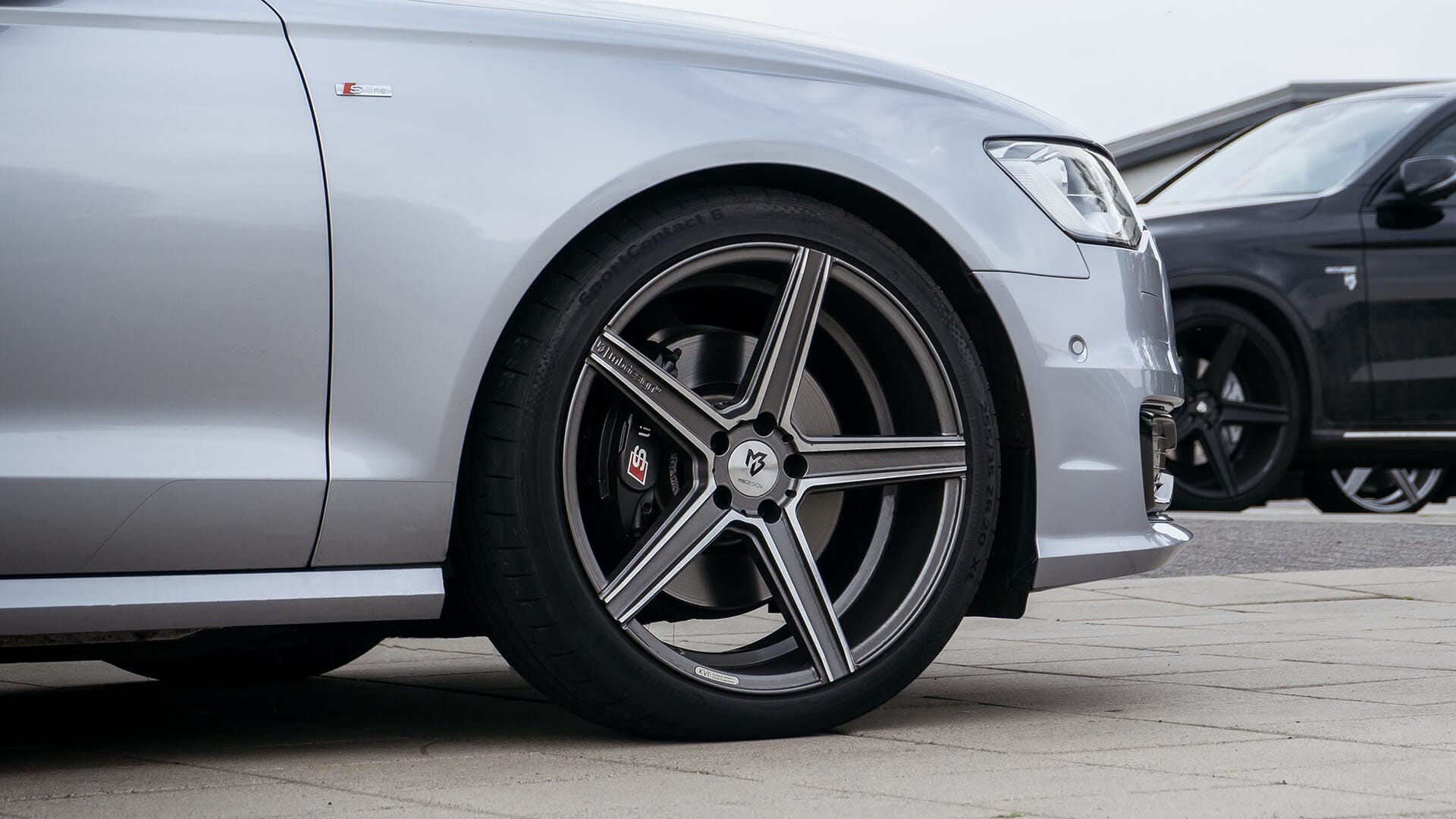 mbDESIGN KV1 Kpl.-Rad in grey gloss polished