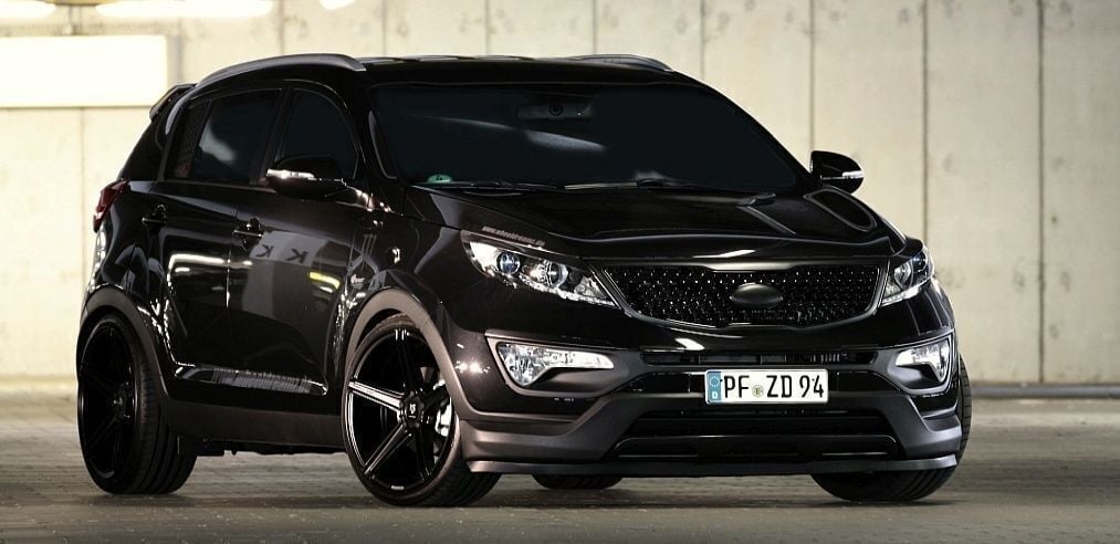 KIA Sportage SLS - KV1 schwarz seidenmatt