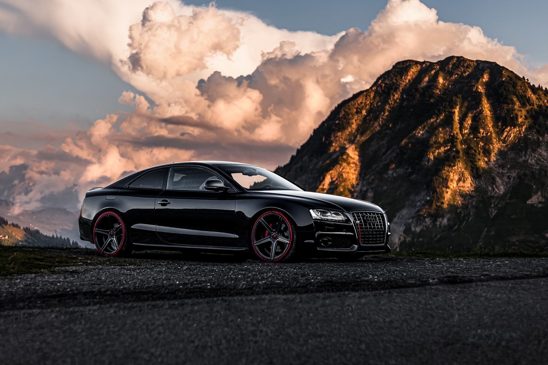 AUDI A5 Cabrio B8 - KV1 schwarz seidenmatt