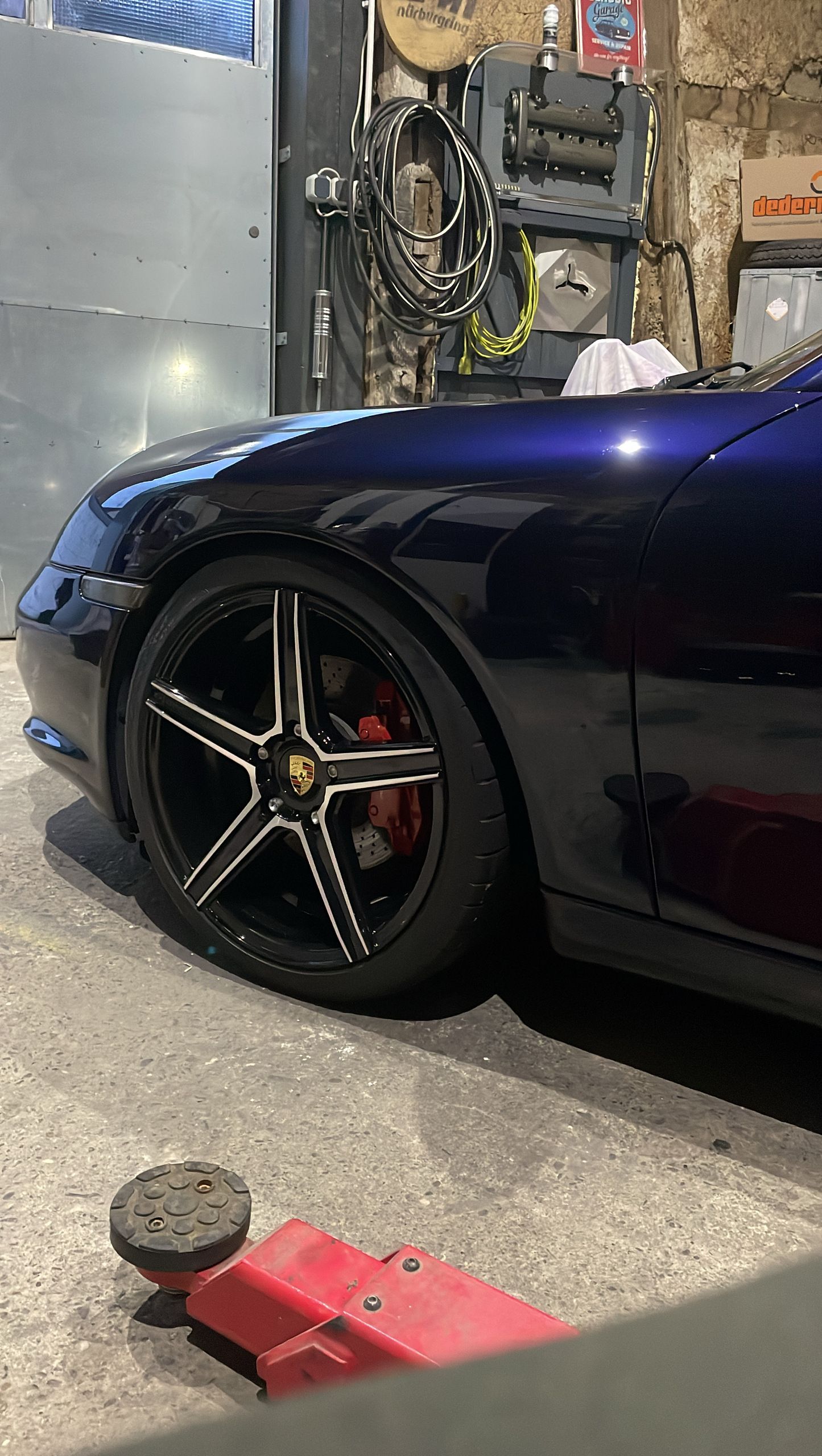 PORSCHE Boxster 986 KV1 schwarz glänzend poliert