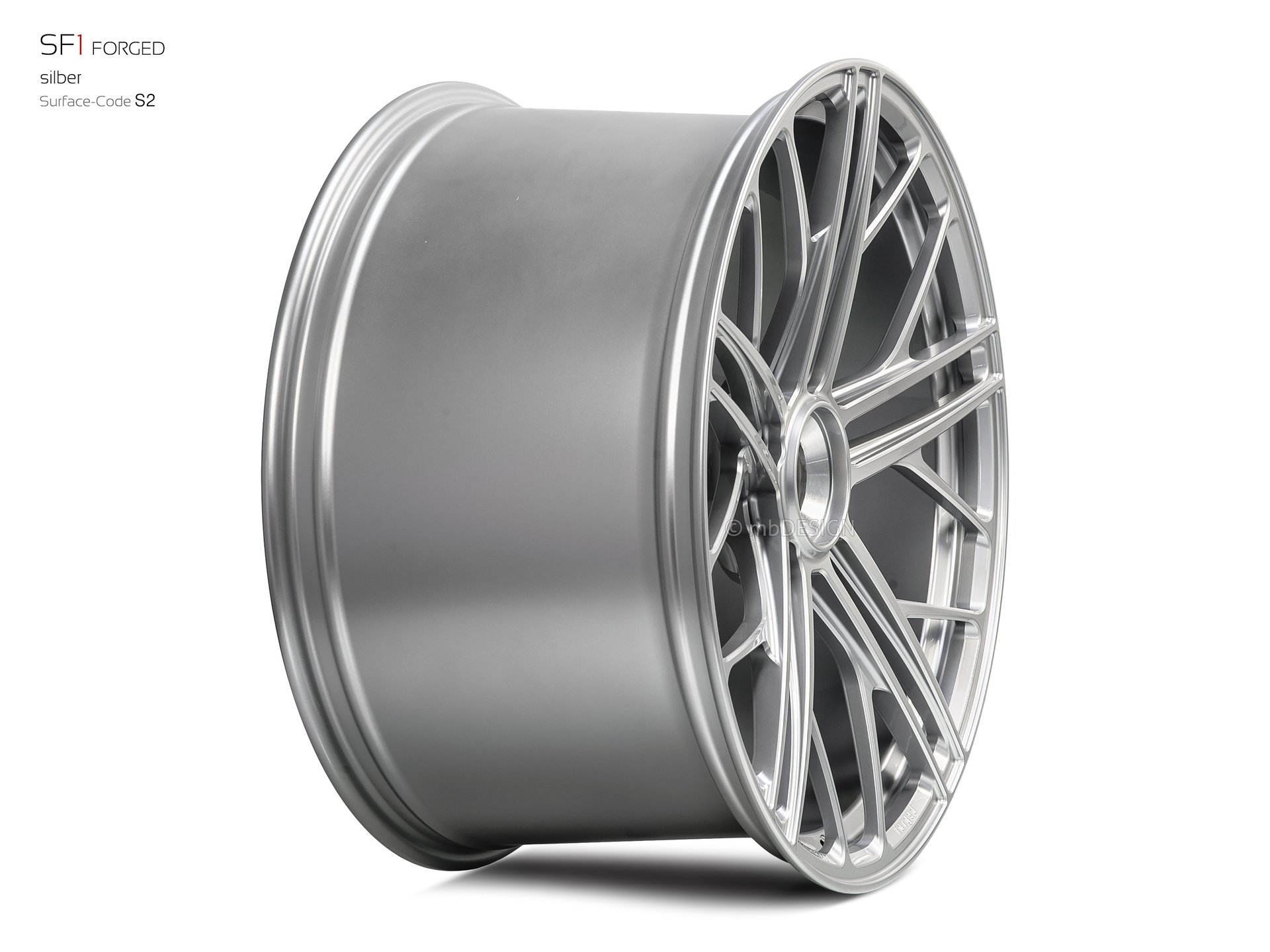mbDESIGN SF1 Forged forged wheel 12x22 stark konkaves Design (DC) in silver – view 3