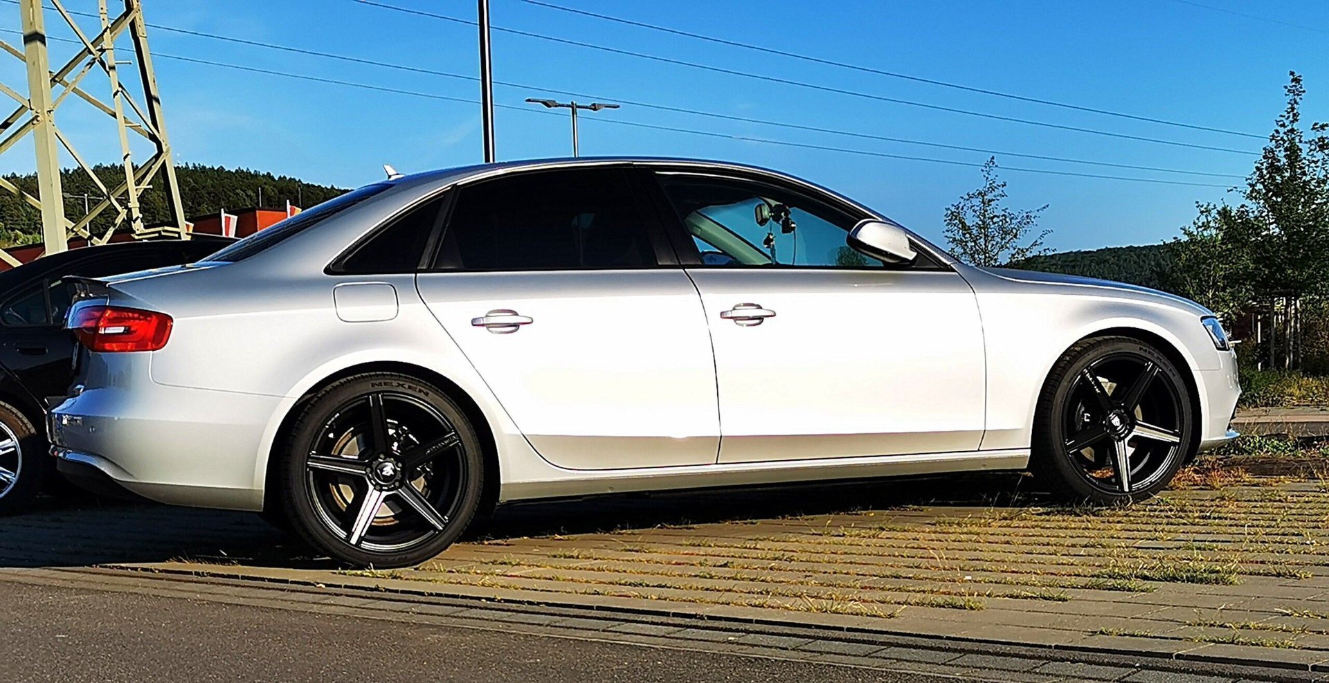 AUDI A4 B8 - KV1 schwarz seidenmatt