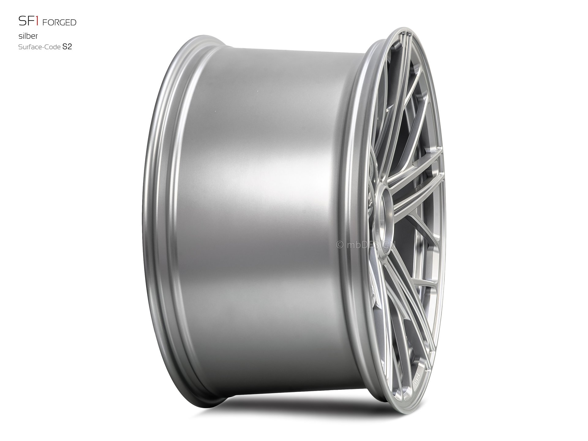 mbDESIGN SF1 Forged forged wheel 12x22 stark konkaves Design (DC) in silver – view 4