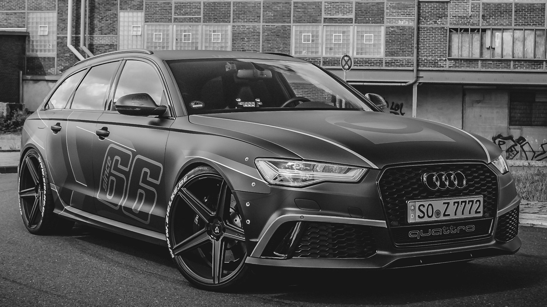 AUDI RS6 Avant 4G - KV1 schwarz seidenmatt