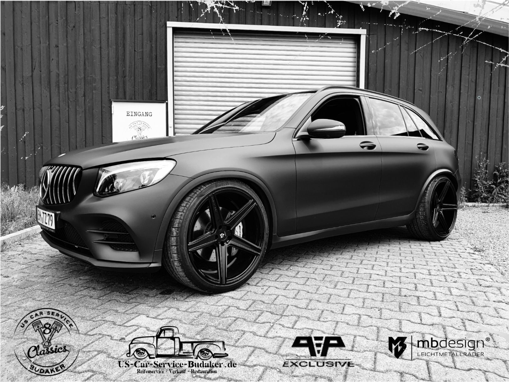 MERCEDES-BENZ GLC-Klasse AMG 204X - KV1 schwarz glänzend