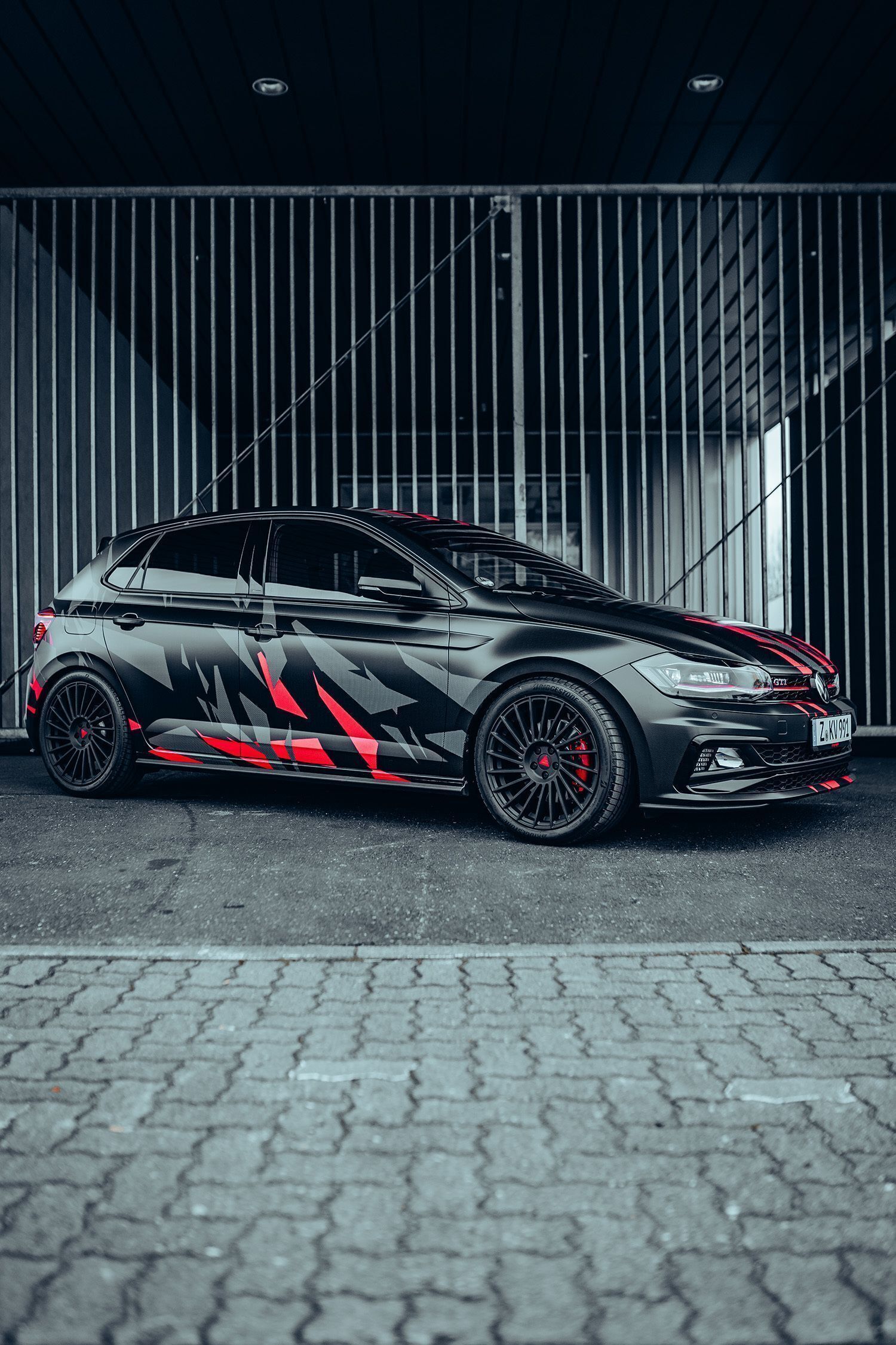 VOLKSWAGEN Polo AW - VR3 schwarz stumpfmatt